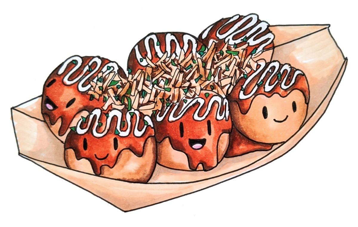 1200x764 Delicious Takoyaki