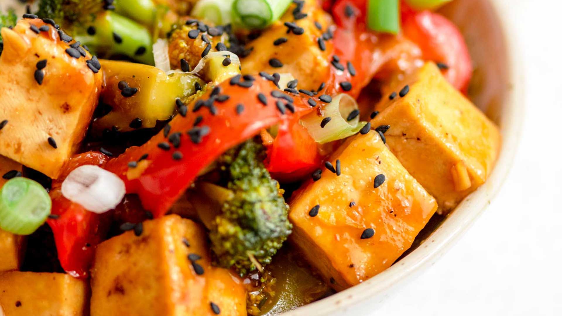 1920x1080 Crispy Vegan Orange Tofu Recipe. Easy & Healthy!