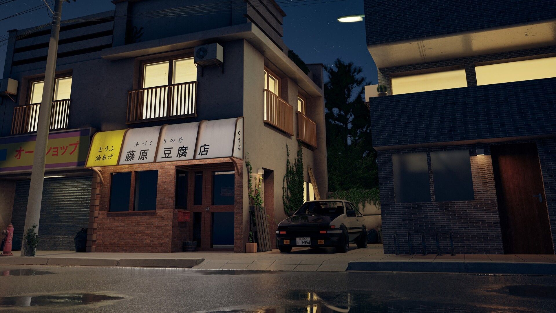 1920x1080 Fujiwara Tofu Shop