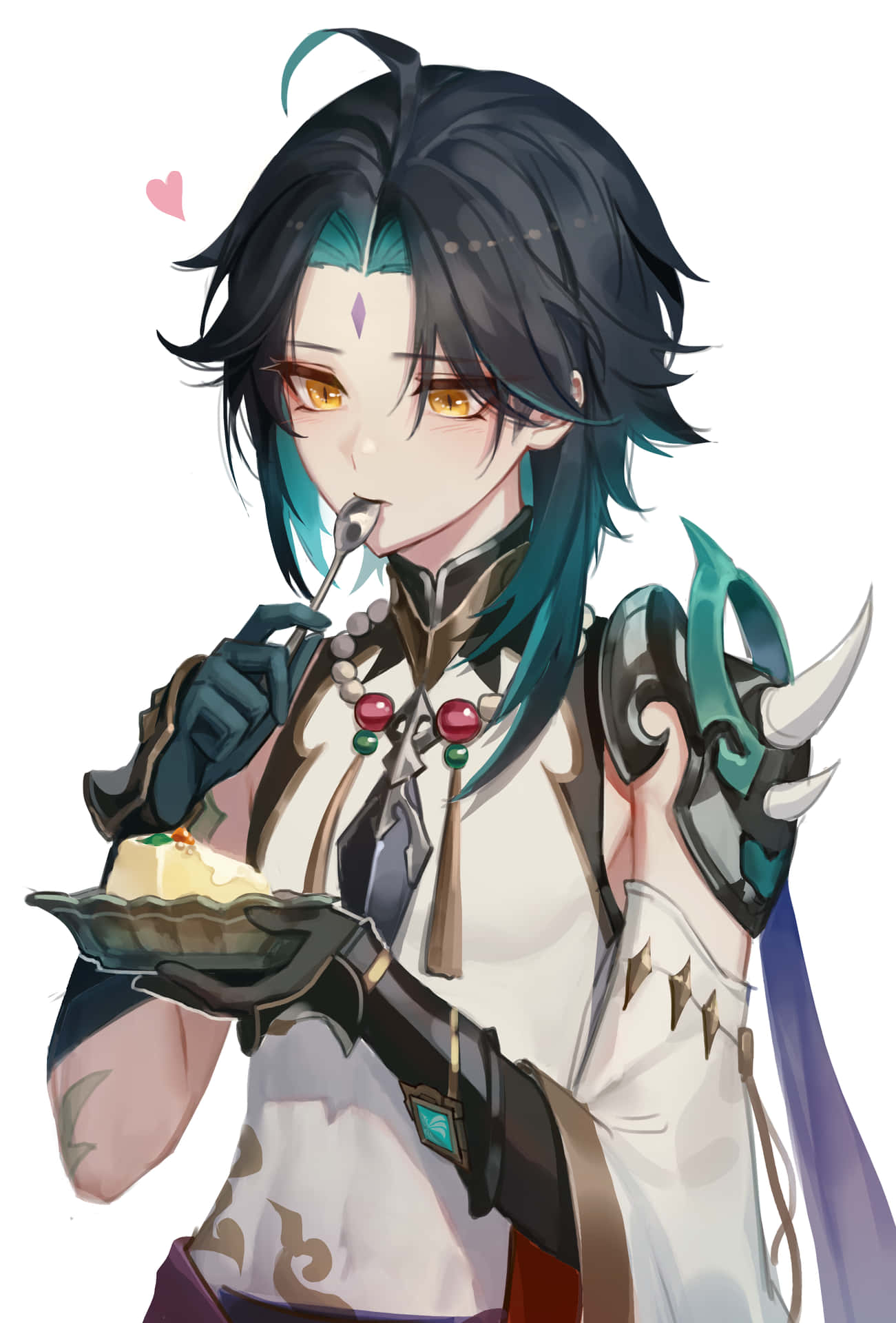 1301x1920 Download Almond Tofu Xiao PFP Wallpaper