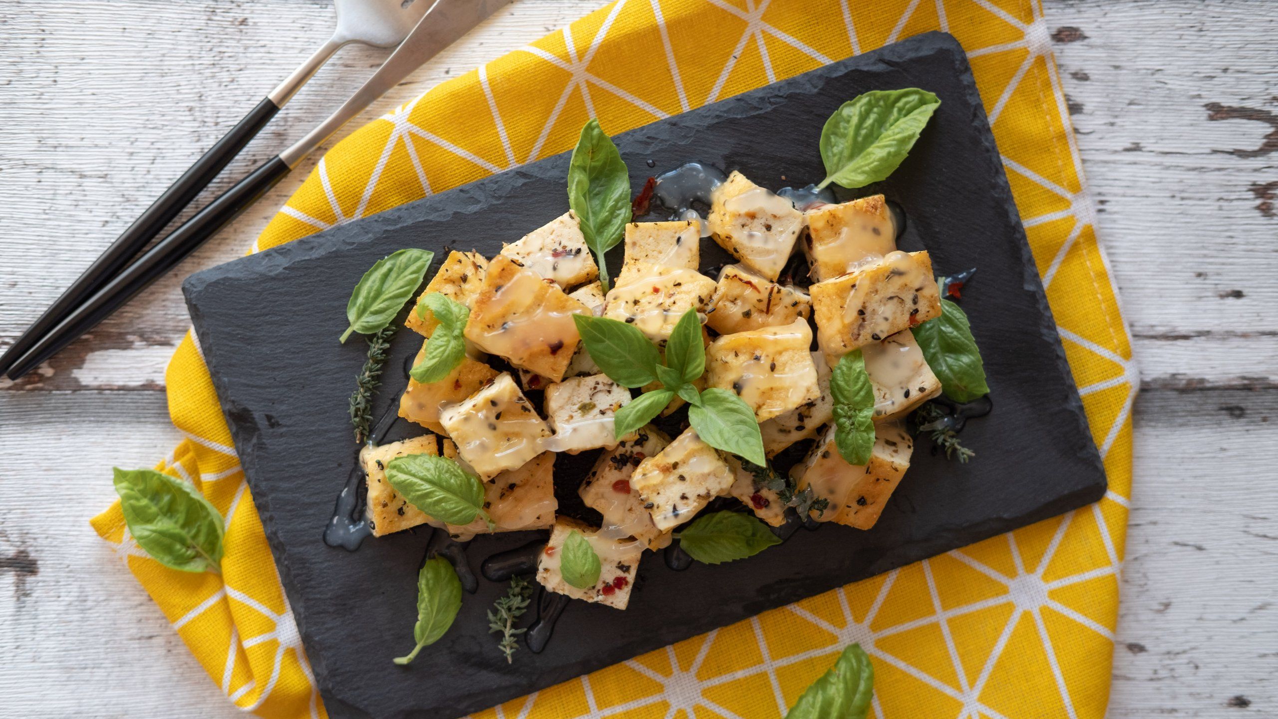 2560x1440 Delicious Lemon Tofu