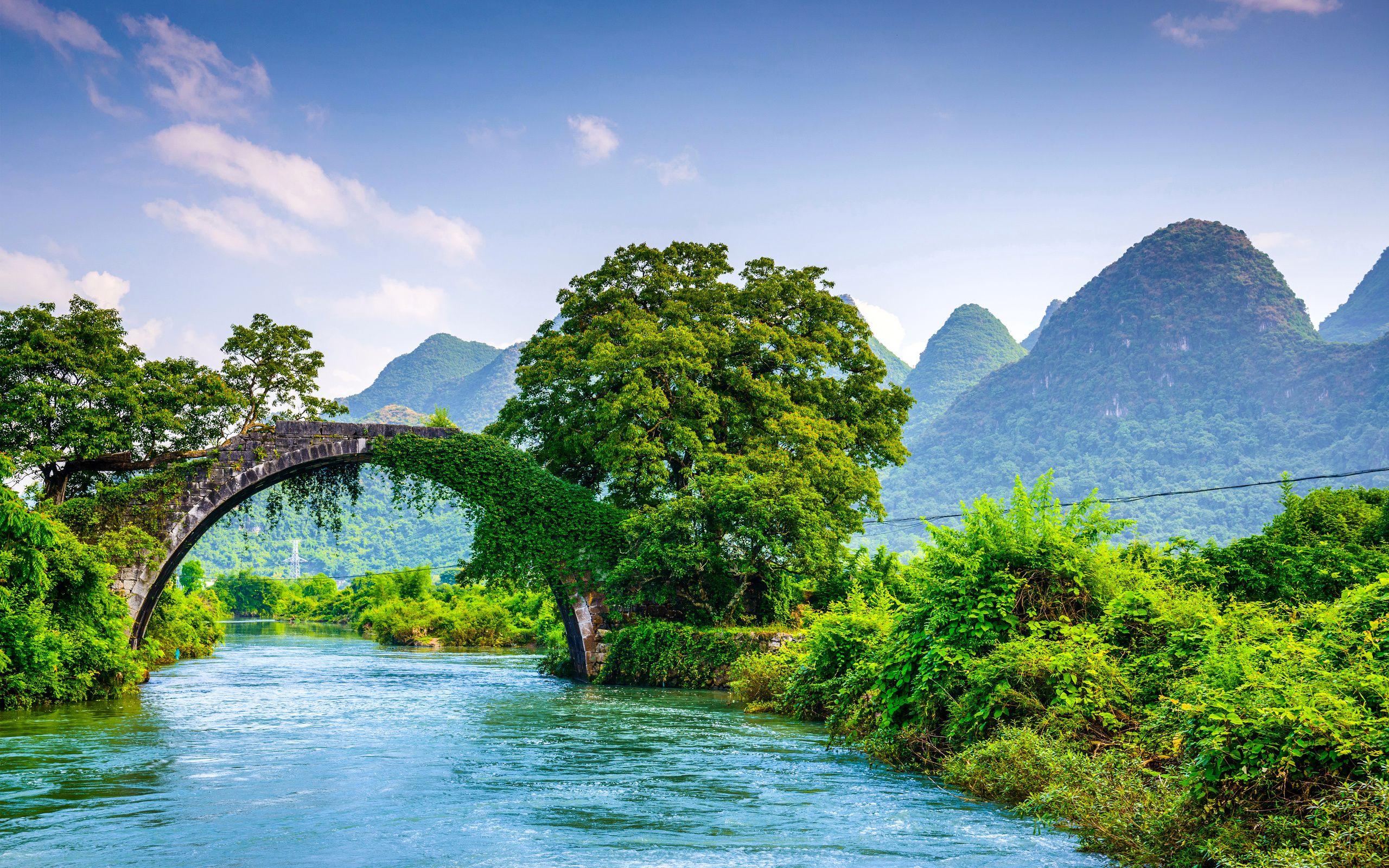 2560x1600 Yulong Bridge China 4K Ultra HD wallpaper