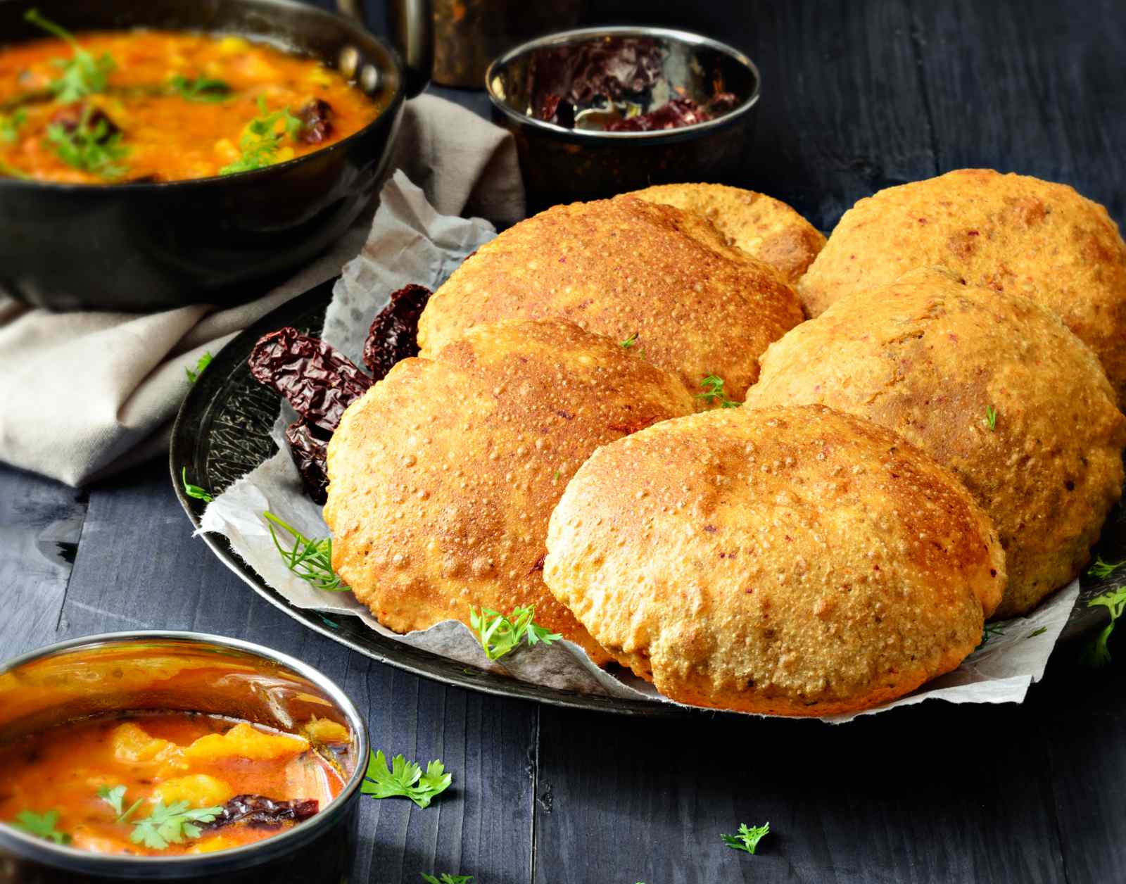 1600x1256 Bedmi Poori Recipe Split Black Lentil Pooris by Archana's Kitchen