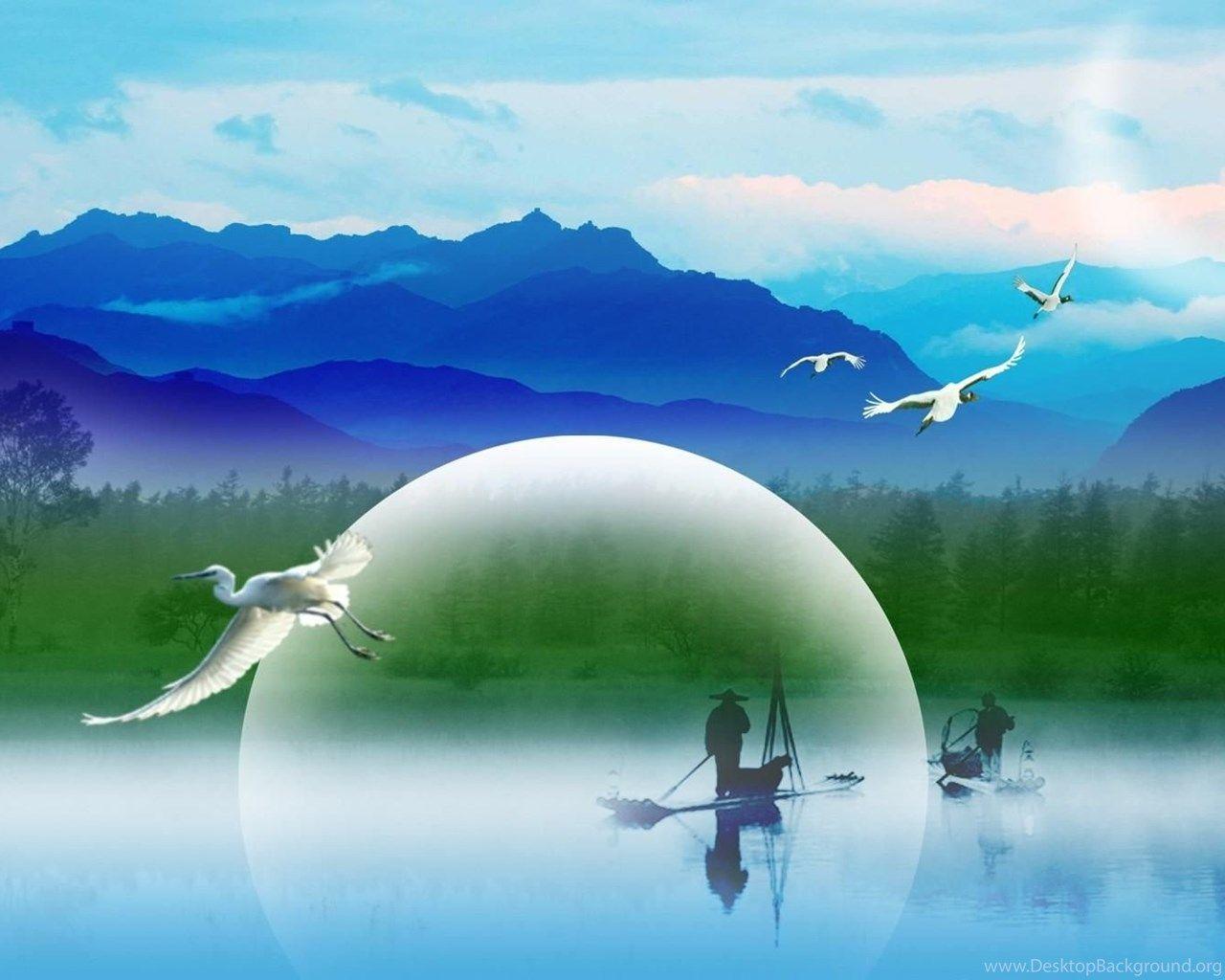 1280x1024 CHINESE LANDSCAPE WALLPAPER Desktop Background
