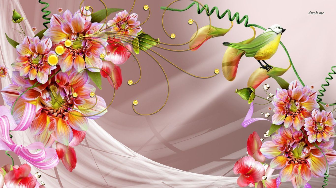 1366x768 Beautiful flowers