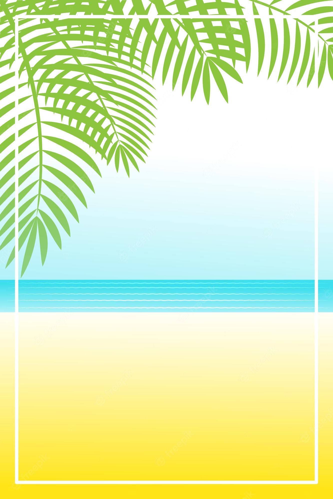 1333x2000 Premium Vector. Summer banner or background with space for text. greeting card, poster and advertising, wallpaper. summer landscape, vacation, weekend, holiday concept. happy shiny day