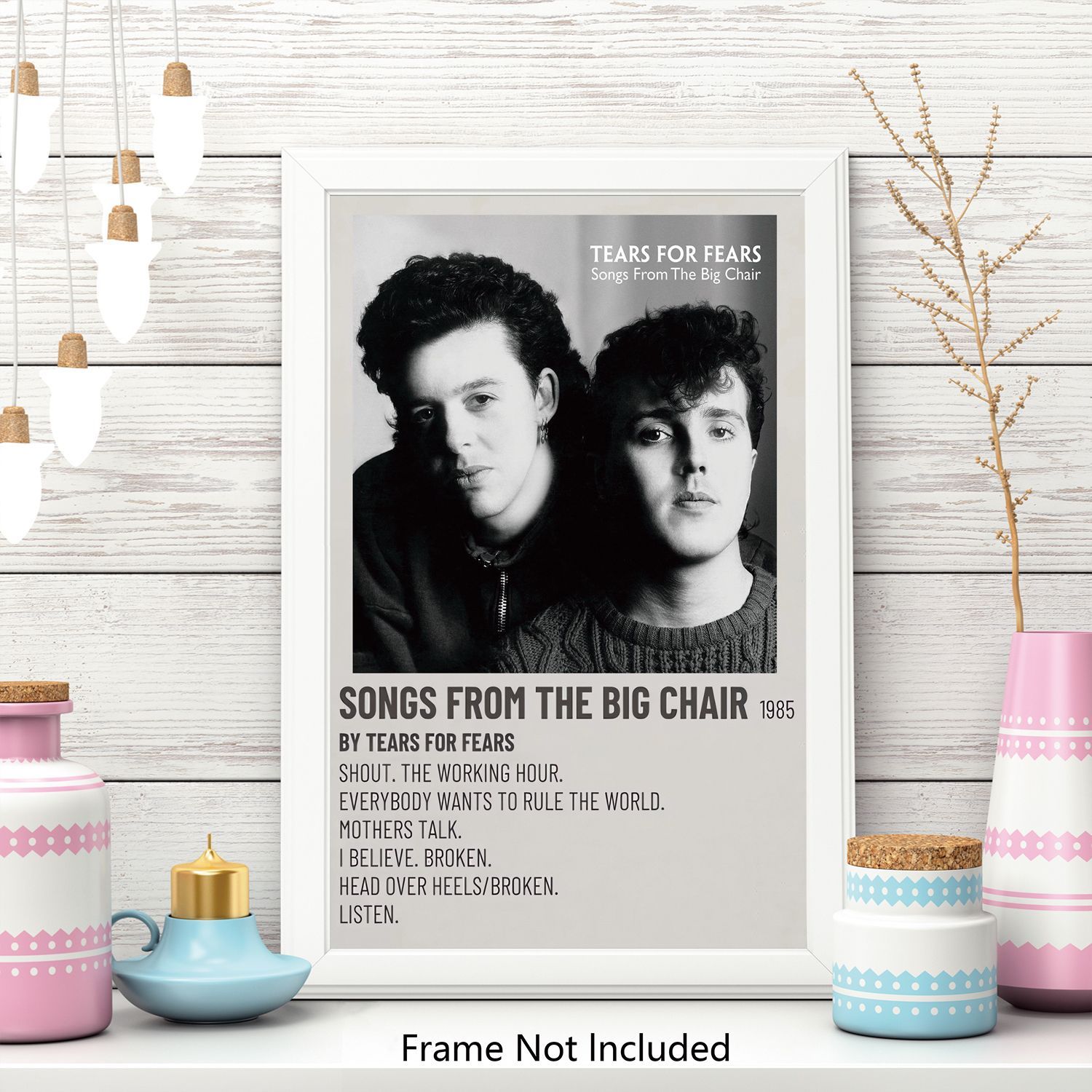 1500x1500 Vintage Poster 90s Tears for Fears Poster 12x18inch (30x46cm) poster, perfect for any room! Frameless art Wall Art Gift