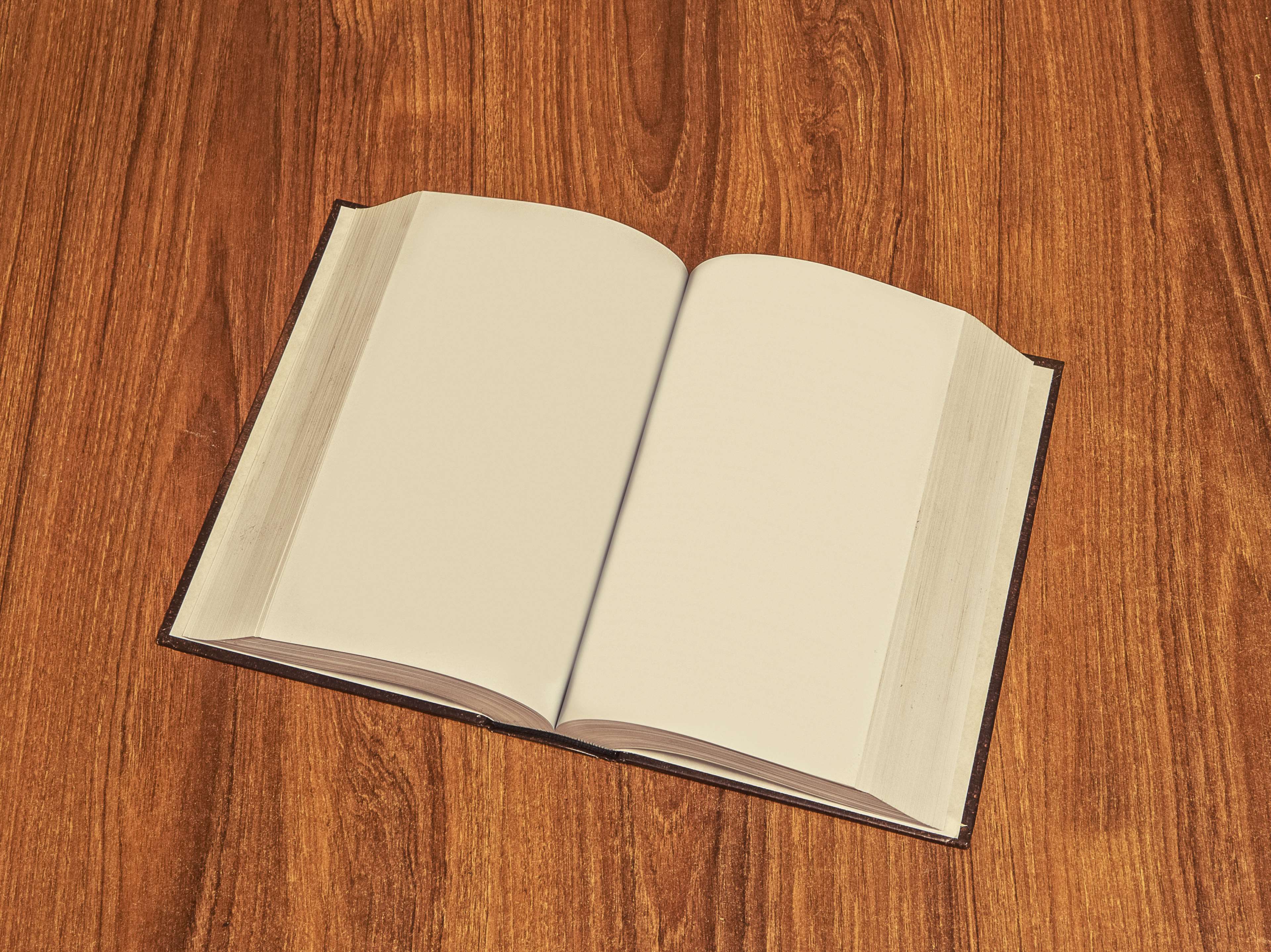 3840x2876 blank, book, desk, empty, information, notebook, paper, table, wooden 4k Gallery HD Wallpaper