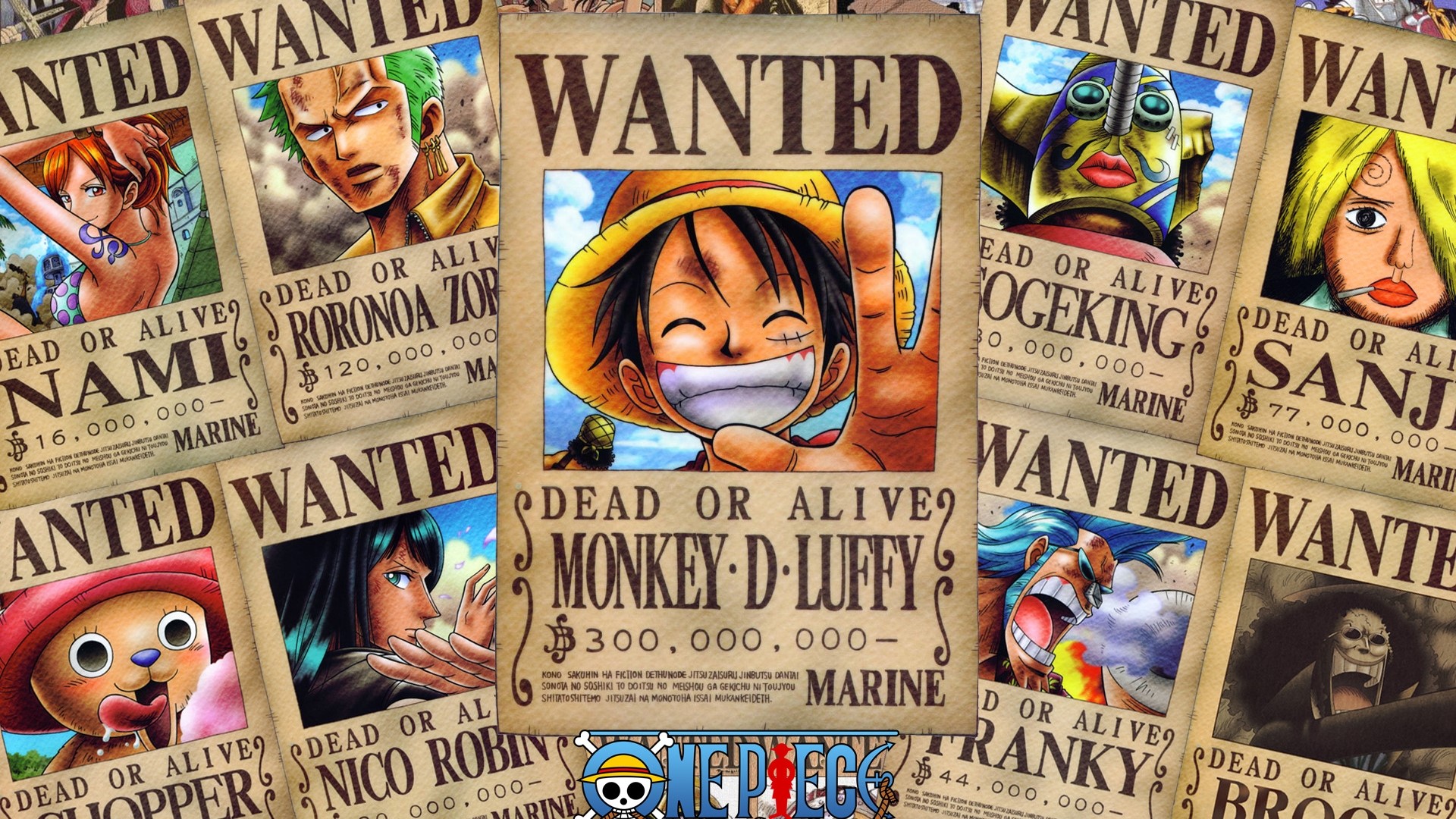 1920x1080 HD Wanted One Piece Gallery HD Wallpaper