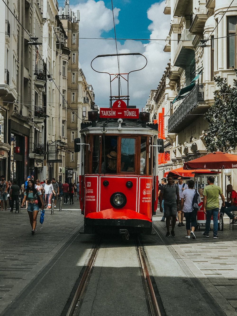 1000x1333 Red tram on the street during daytime photo