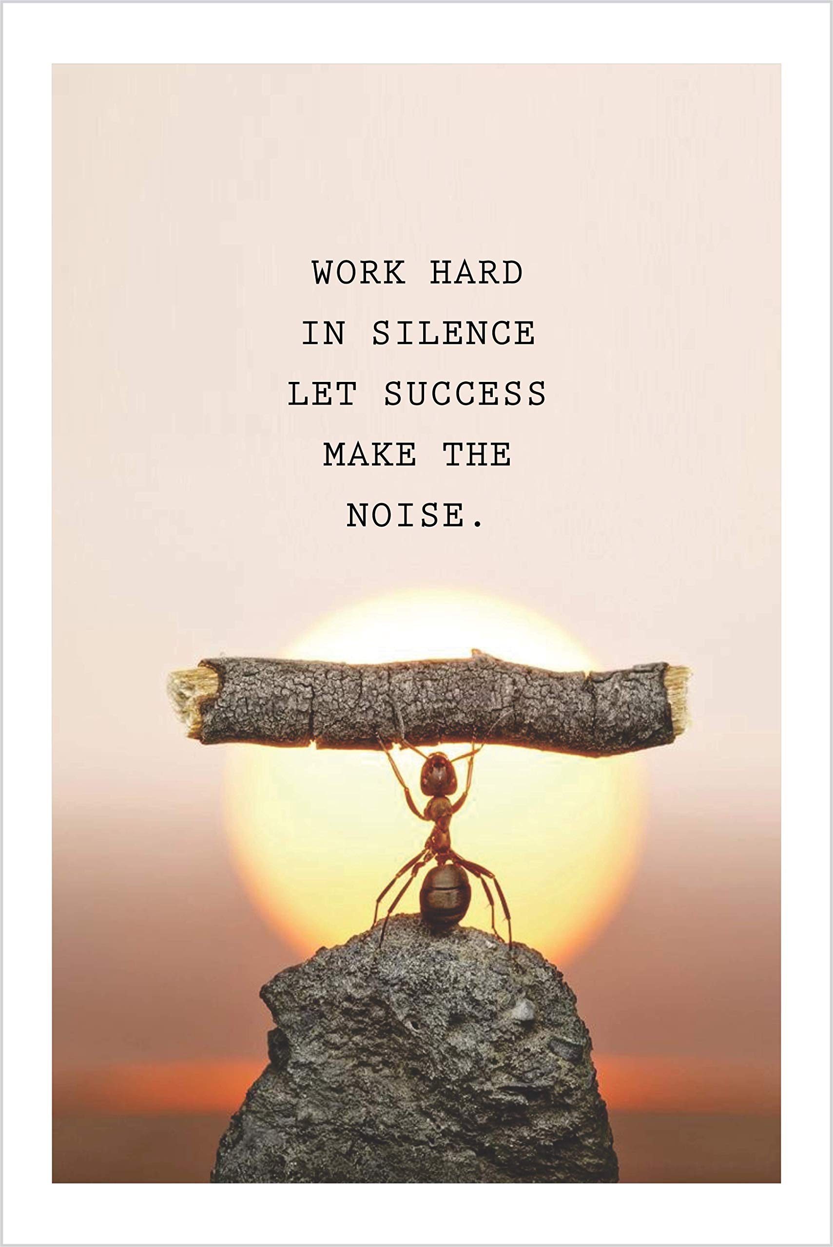 1709x2560 Apniwalls Work Hard in Silence LET Success Make The Noise Motivational Poster (12 x 18) : Amazon.in: Home & Kitchen