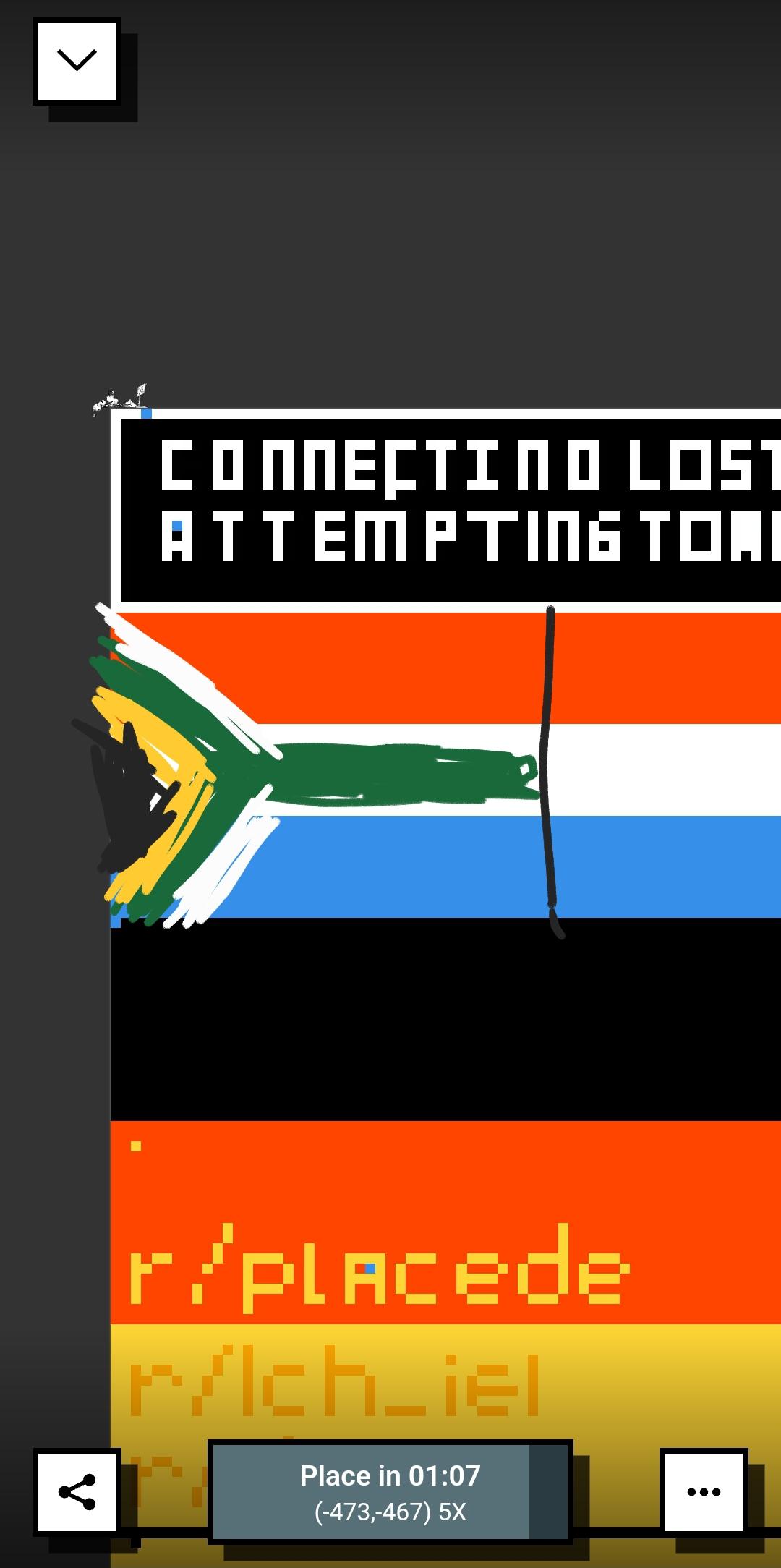 1080x2168 Help Draw Our Flag Over The Dutch Flag Top Left Of R Place