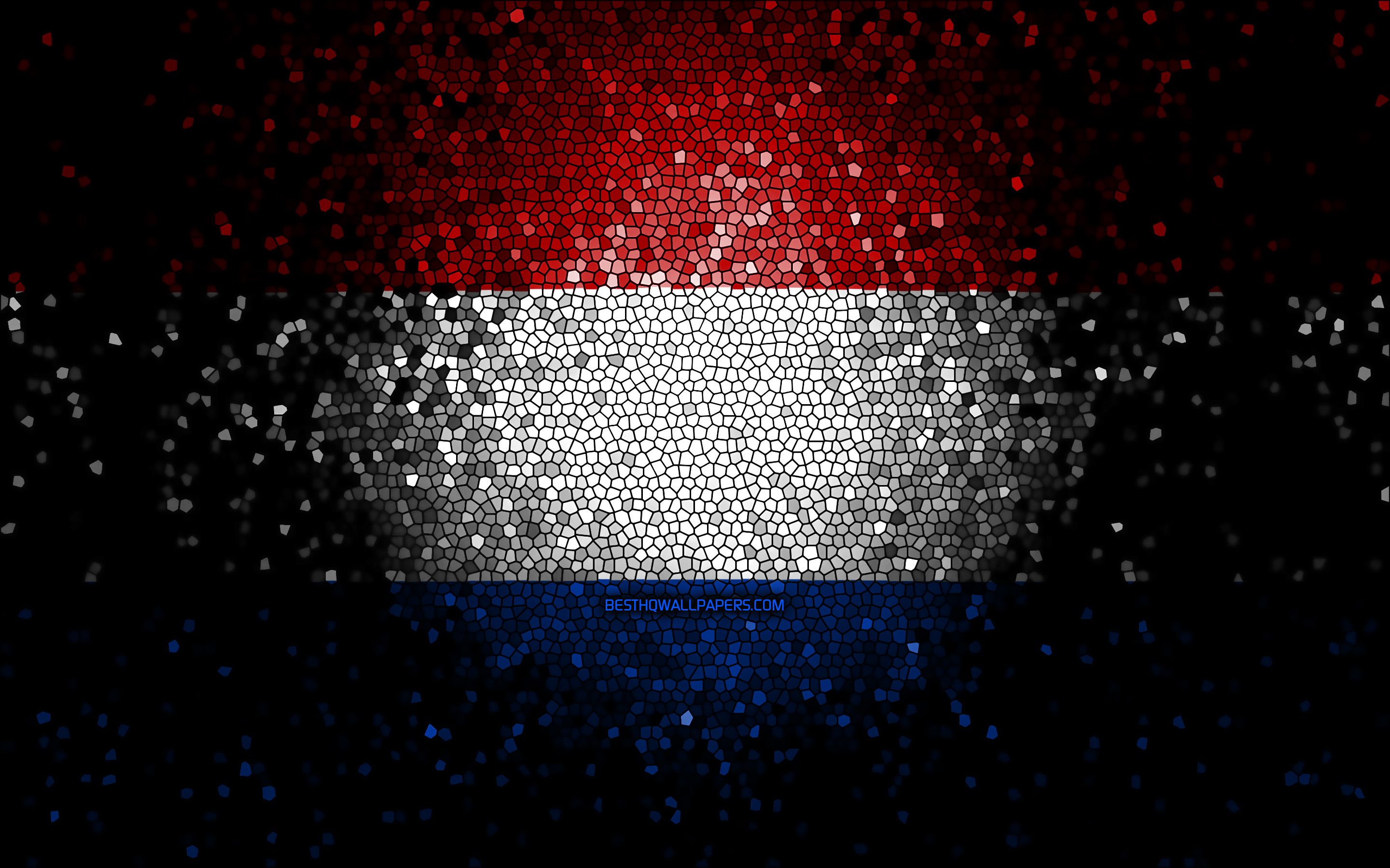 2880x1800 Download wallpaper Dutch flag, mosaic art, European countries, Flag of Netherlands, national symbols, Netherlands flag, artwork, Europe, Netherlands for desktop with resolution 2880x1800. High Quality HD picture wallpaper