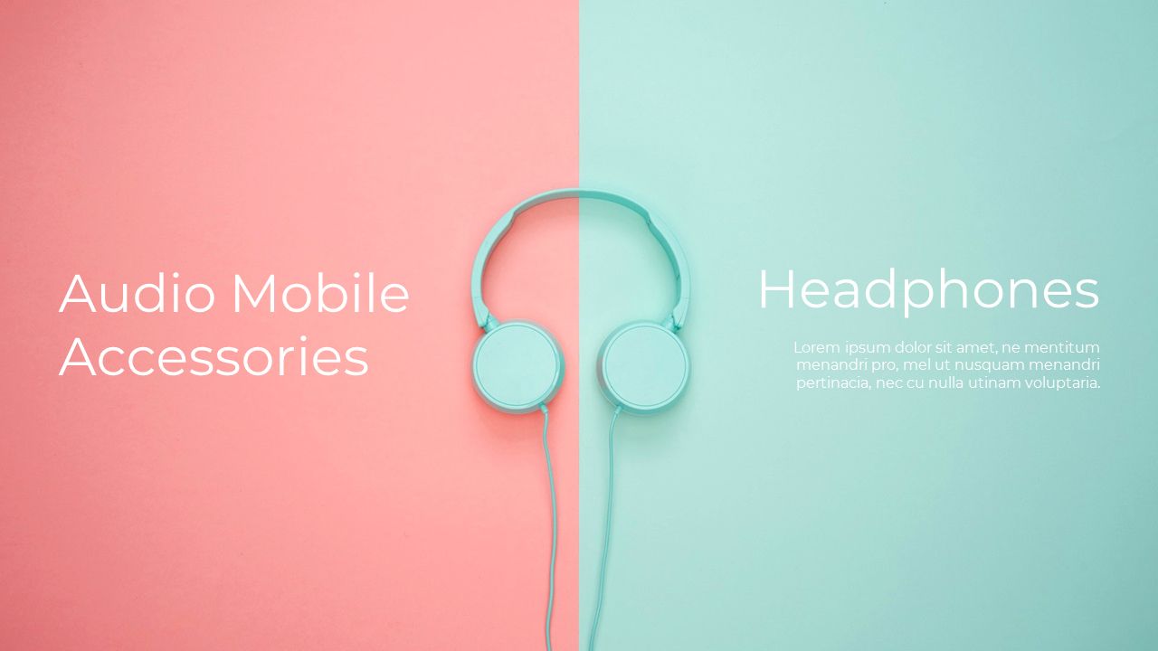 1280x720 Mobile Accessories Templates for PowerPoint