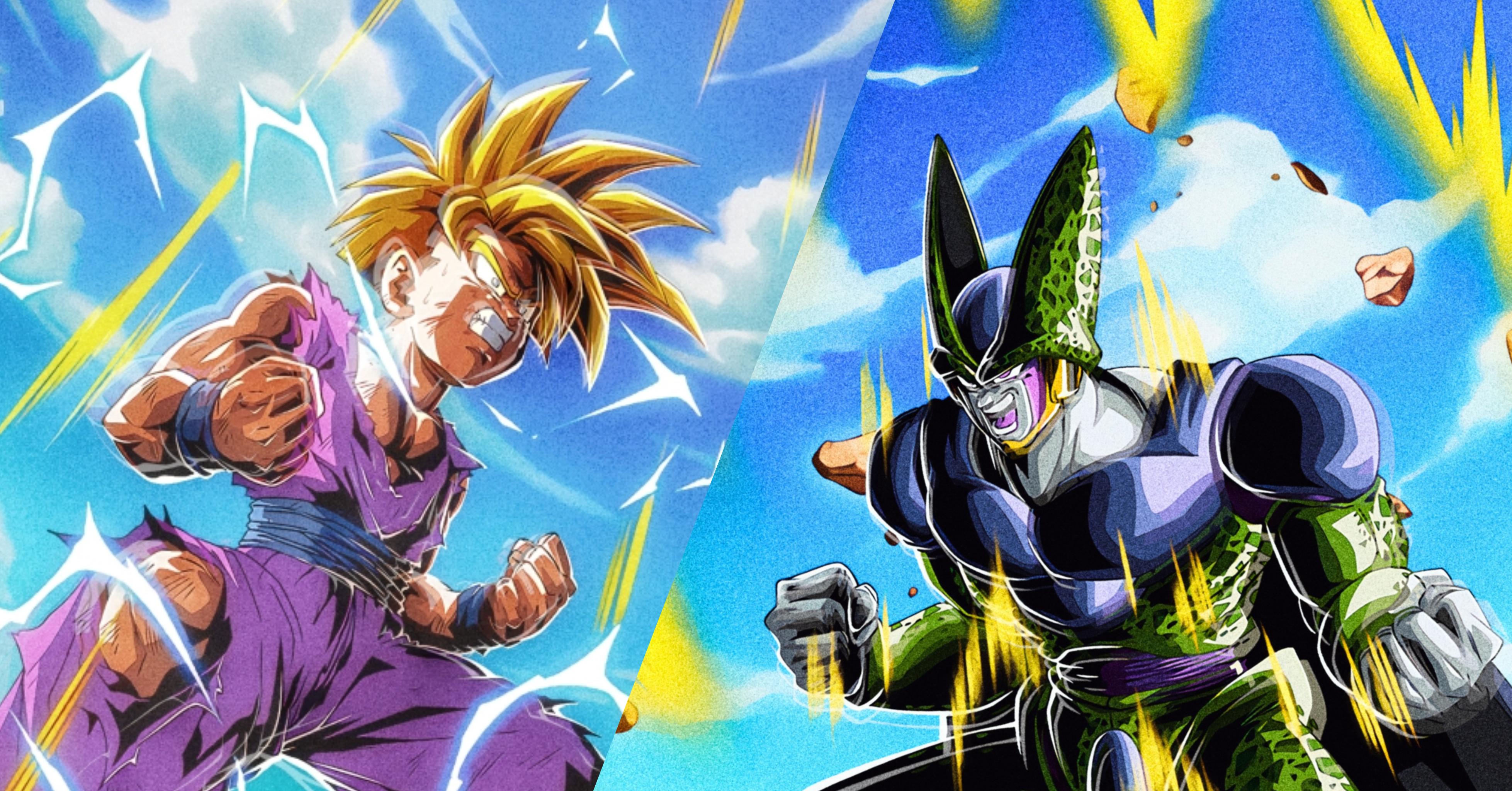 3914x2048 Gohan Vs Cell Wallpaper
