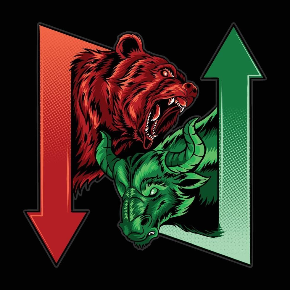 980x980 bearish and bullish in the science of stock market economics. Bullish and bearish logo, Bear vs bull, Stock market wallpaper creative