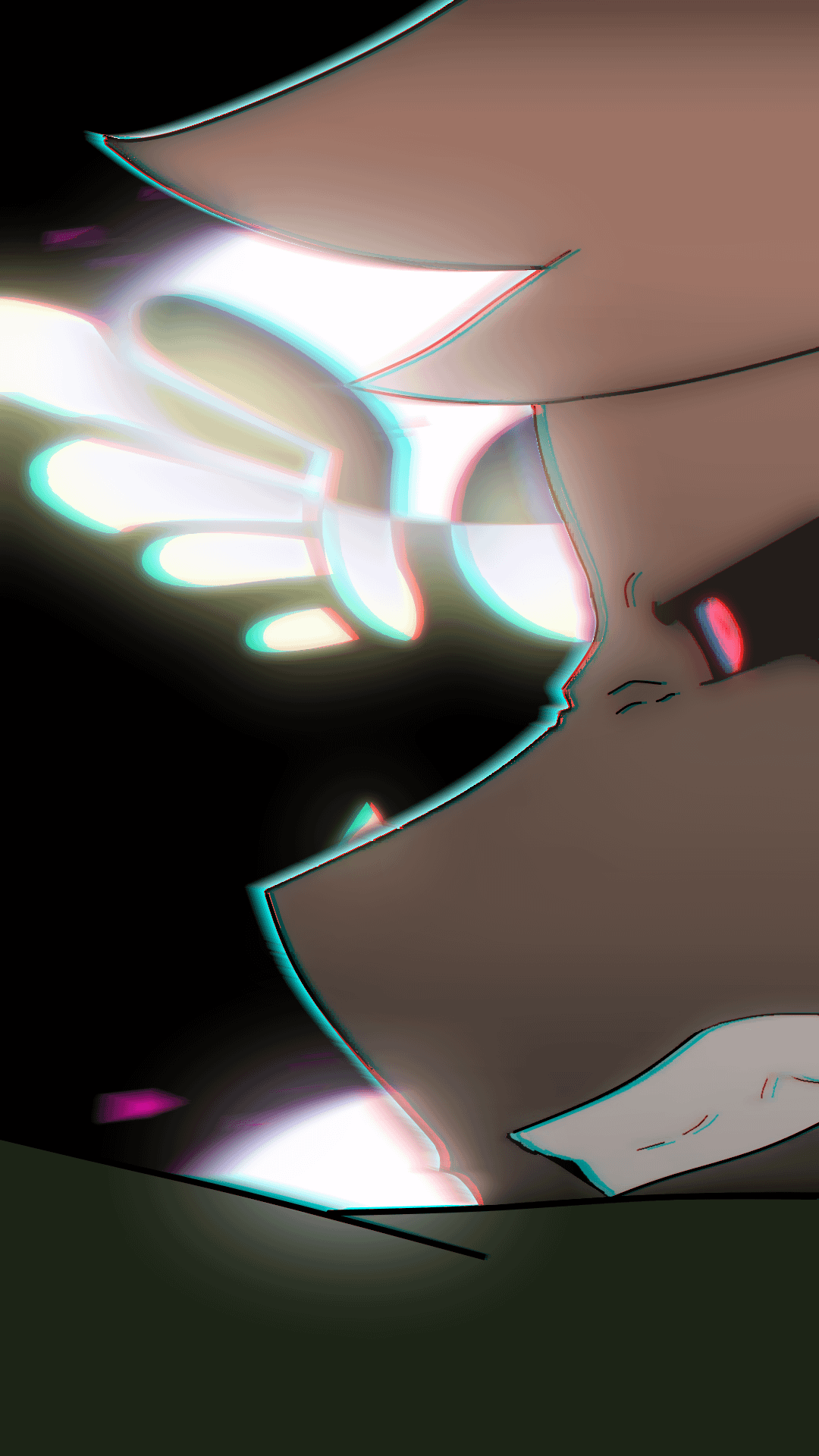 1080x1920 Glitchtale Phone Wallpaper ) (. Asriel's Flaming Hate. ) [Image Edit]