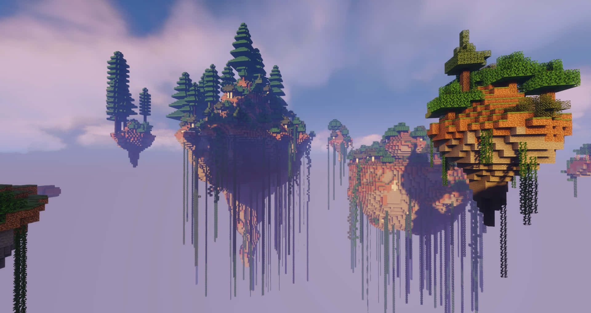 1920x1018 Minecraft Sky Block Wallpaper