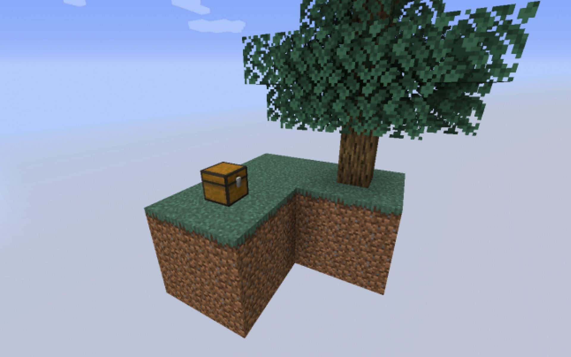 1920x1200 Download Stunning Minecraft Sky Block Aerial View Wallpaper