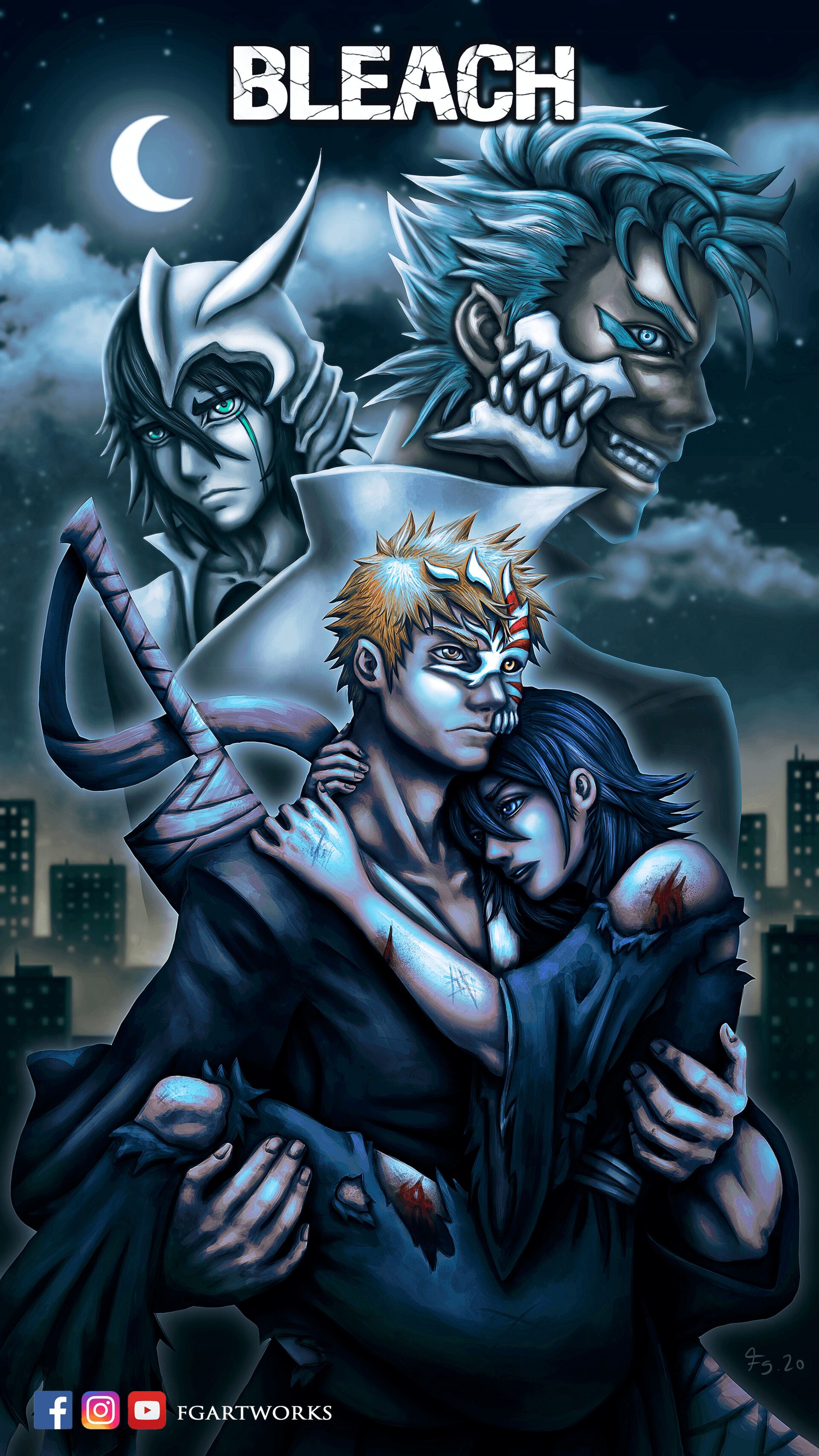 1920x3413 Bleach Arrancar Saga fanart