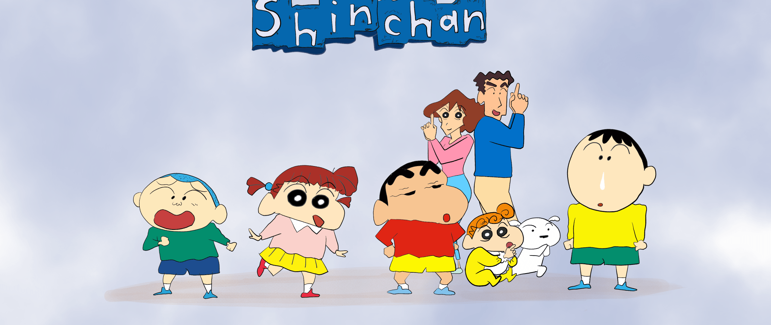 2560x1080 Shin Chan Wallpaper 4K, Shinchan Nohara, Mitsy Nohara