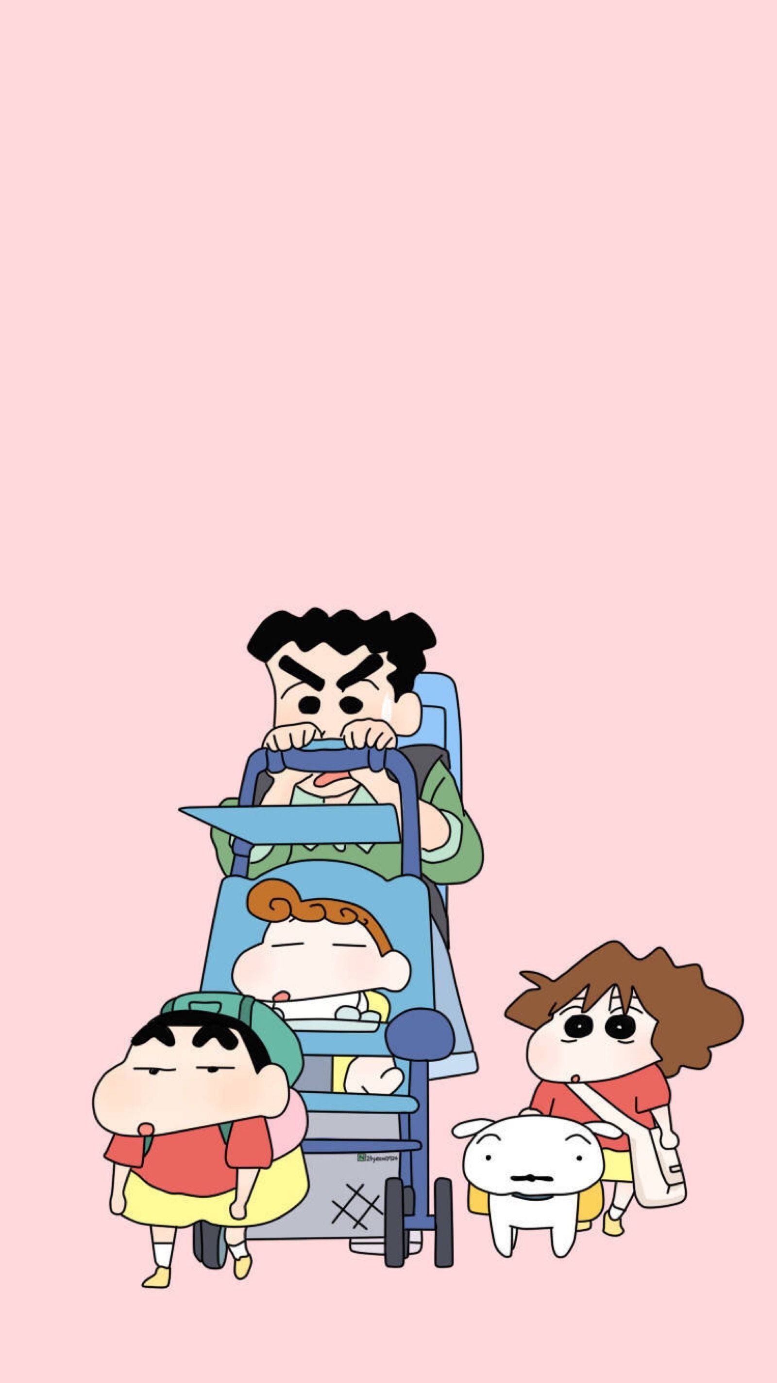 1600x2845 Shinchan Wala. Family Cartoon Wallpaper Download