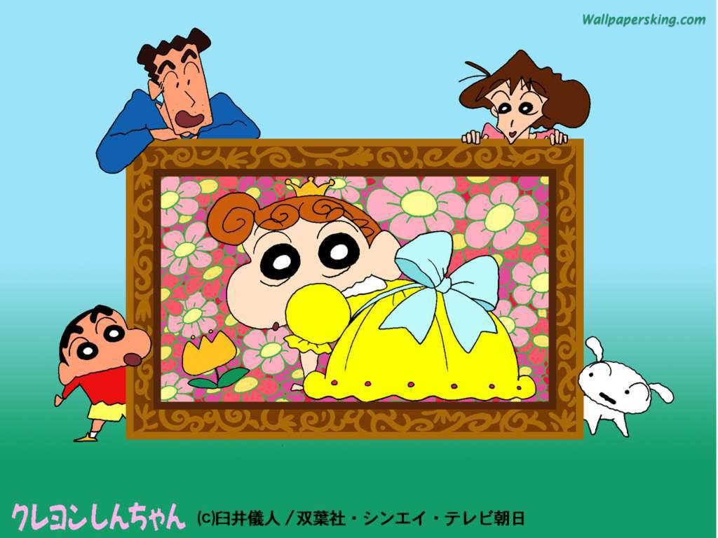 1024x768 Crayon Shinchan Nohara. 阿茜儿