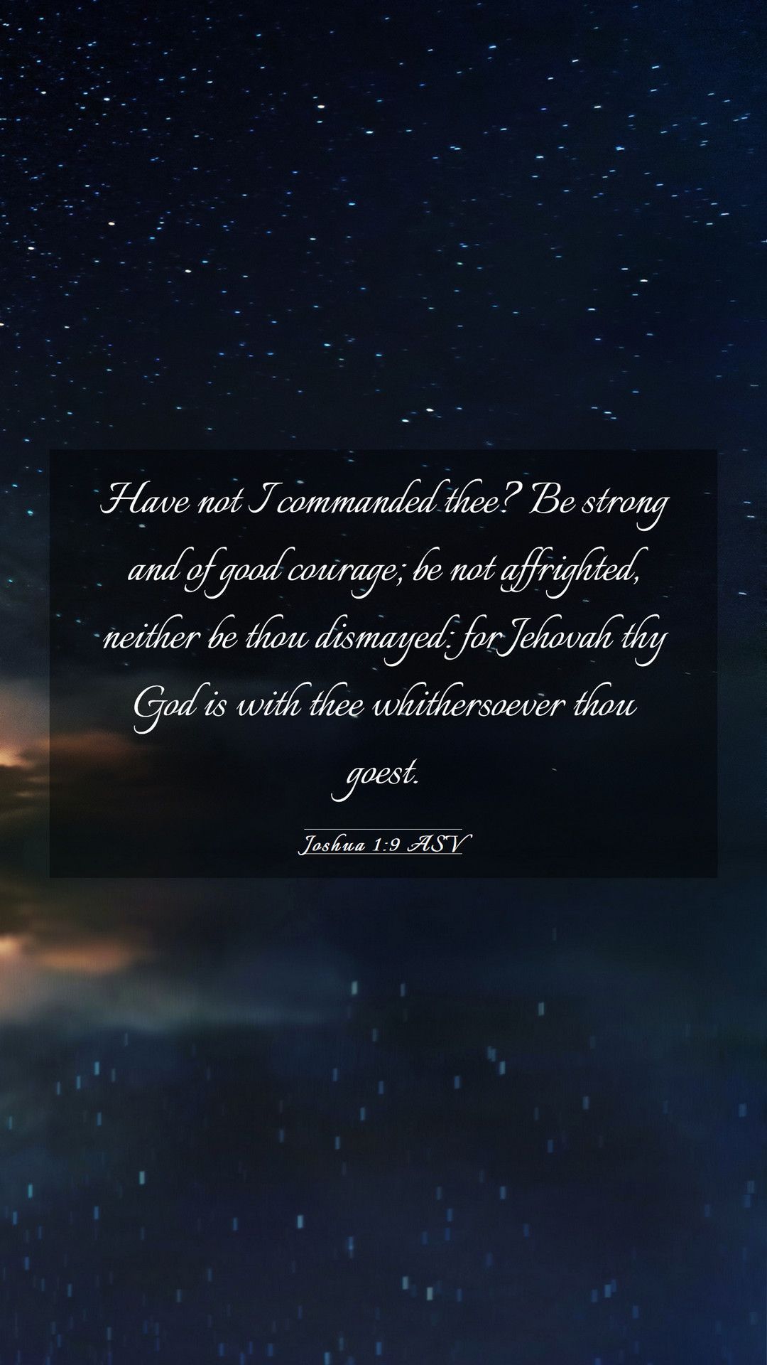 Joshua 19 WEB Desktop Wallpaper  Havent I commanded you Be strong and  of good