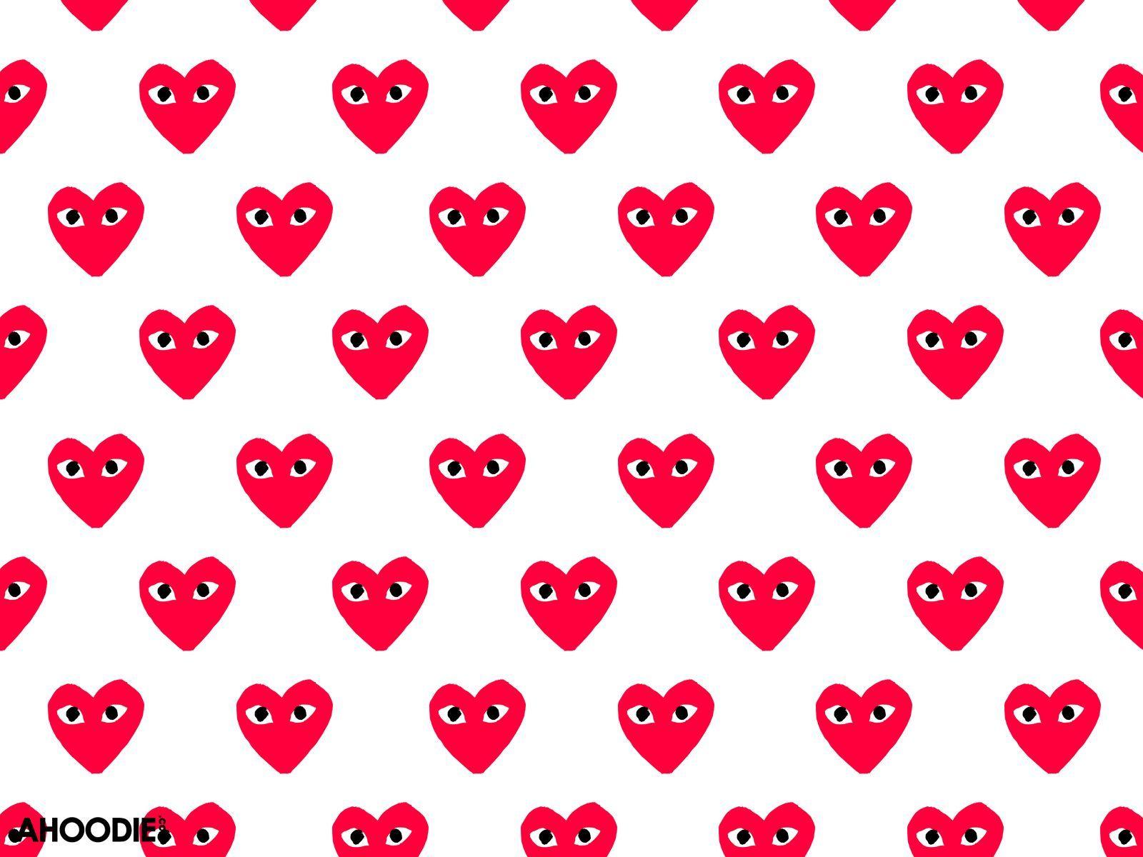 1600x1200 comme des garcons heart wallpaper. PATTERNS. Wallpaper