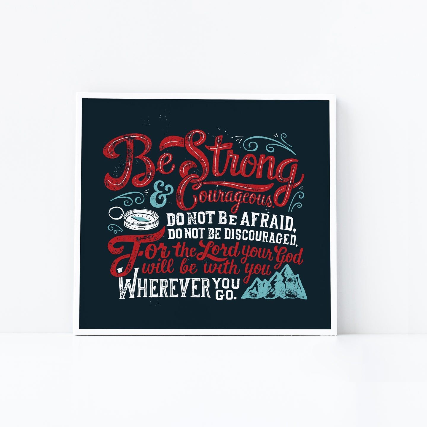 1440x1440 Joshua 1:9 Be Strong and Courageous