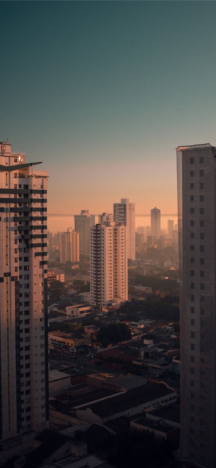 736x1593 View from a window in my apartment in Goiânia GO iPhone X Wallpaper Free Download. Best wallpaper android, View wallpaper, City view apartment