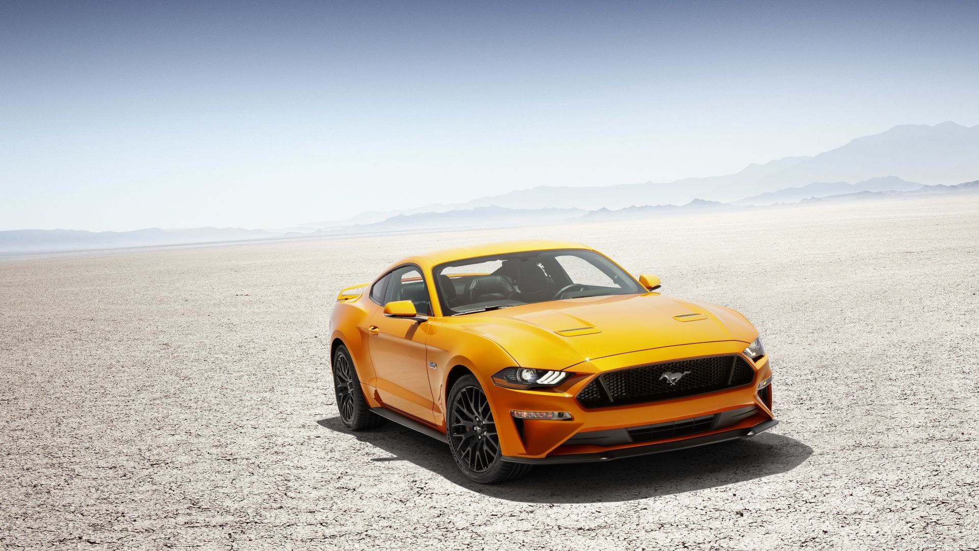 1920x1080 Desktop Wallpaper Yellow, Ford Mustang, Car, Desert, HD Image, Picture, Background, 1b824d
