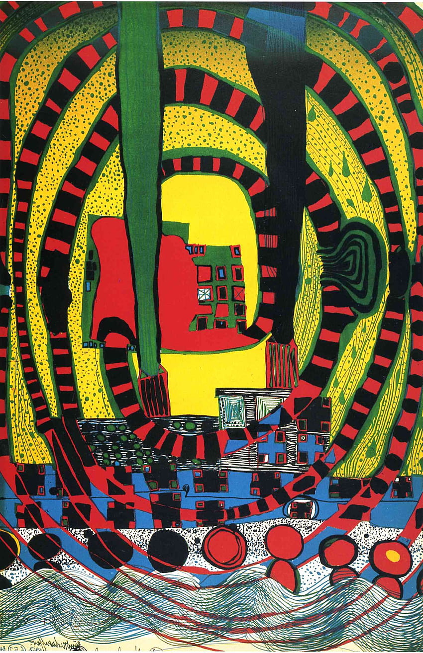 850x1314 Friedensreich hundertwasser HD phone wallpaper