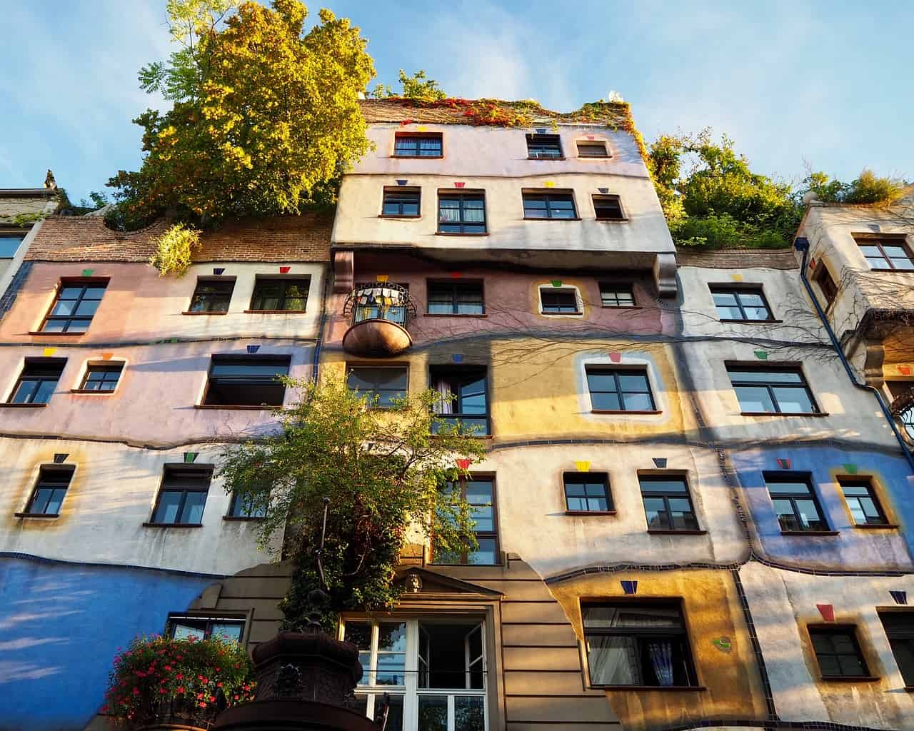 1280x1024 Quirky Vienna or Friedensreich Hundertwasser Museum