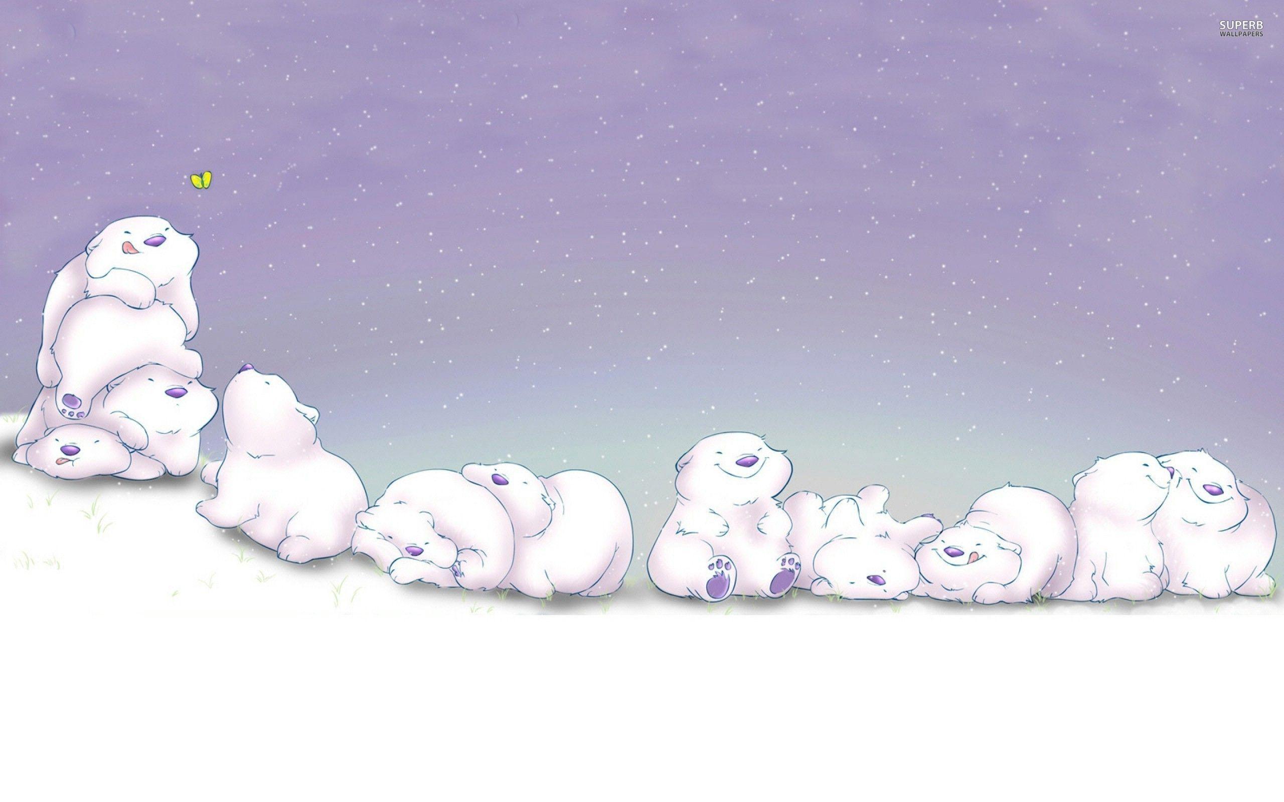 Winter Background Aesthetic Cartoon