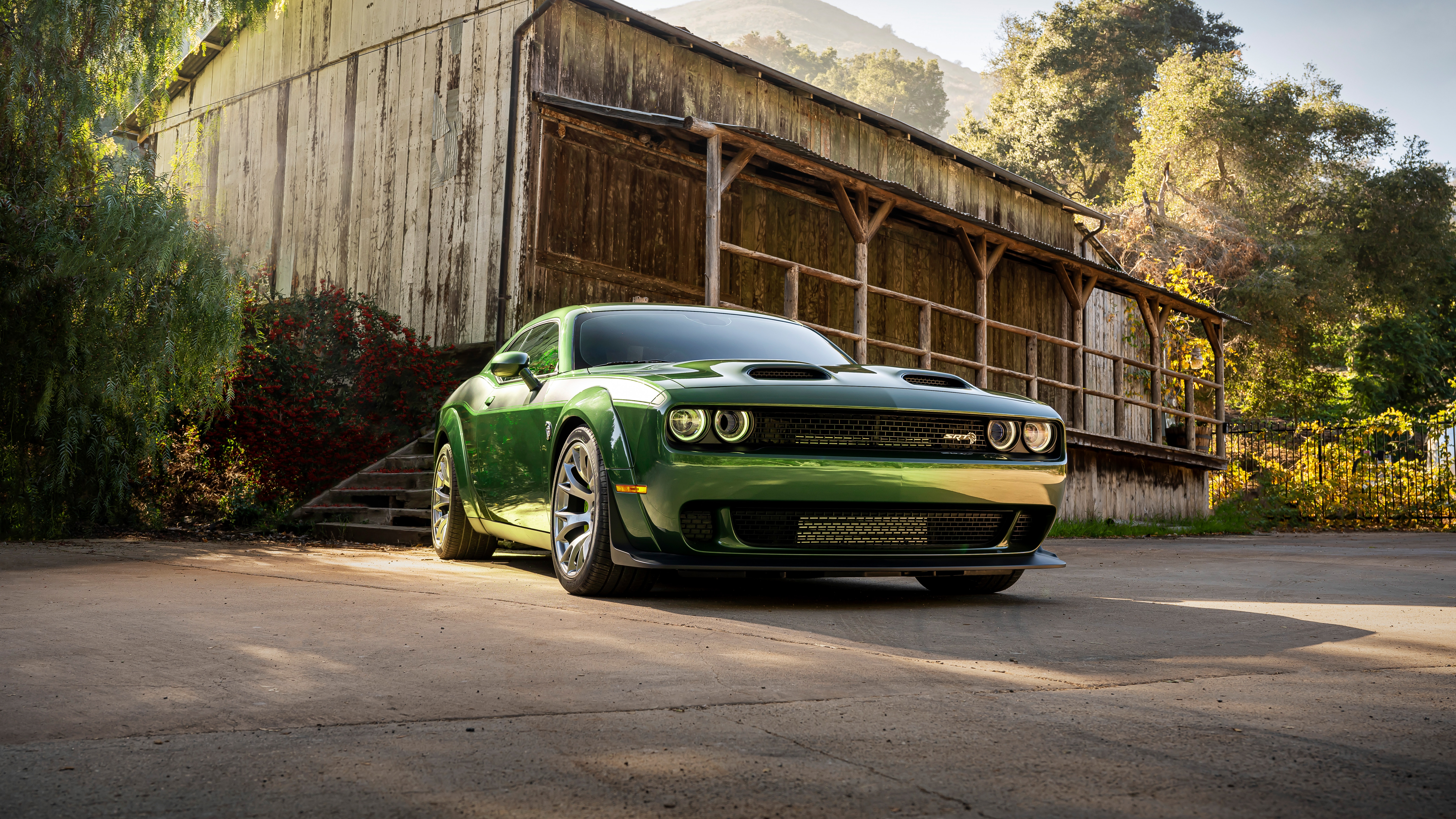 7680x4320 Dodge Challenger SRT Hellcat Redeye Widebody Wallpaper 8K