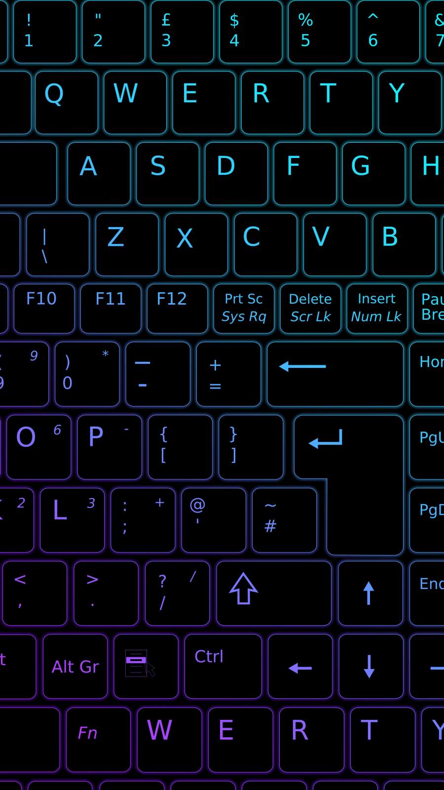900x1600 iPhone Keyboard Wallpaper