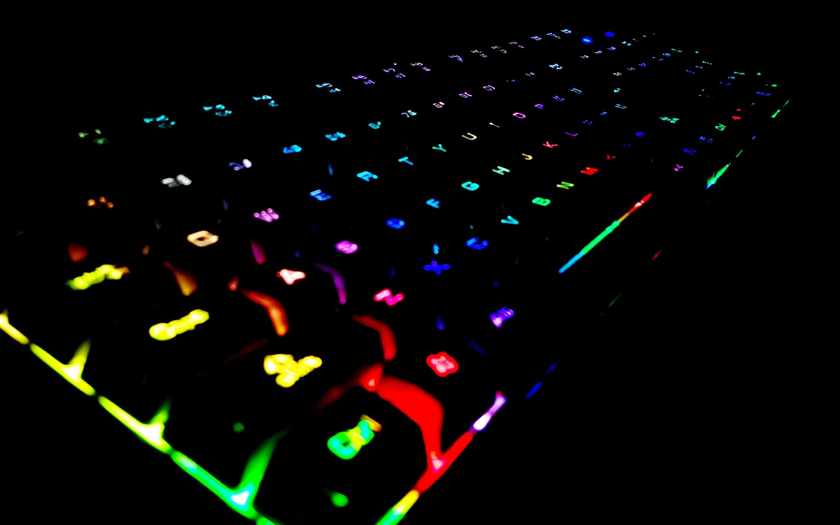 2880x1800 Wallpaper 4k keyboard, key, backlight, multicolored 4k Wallpaper