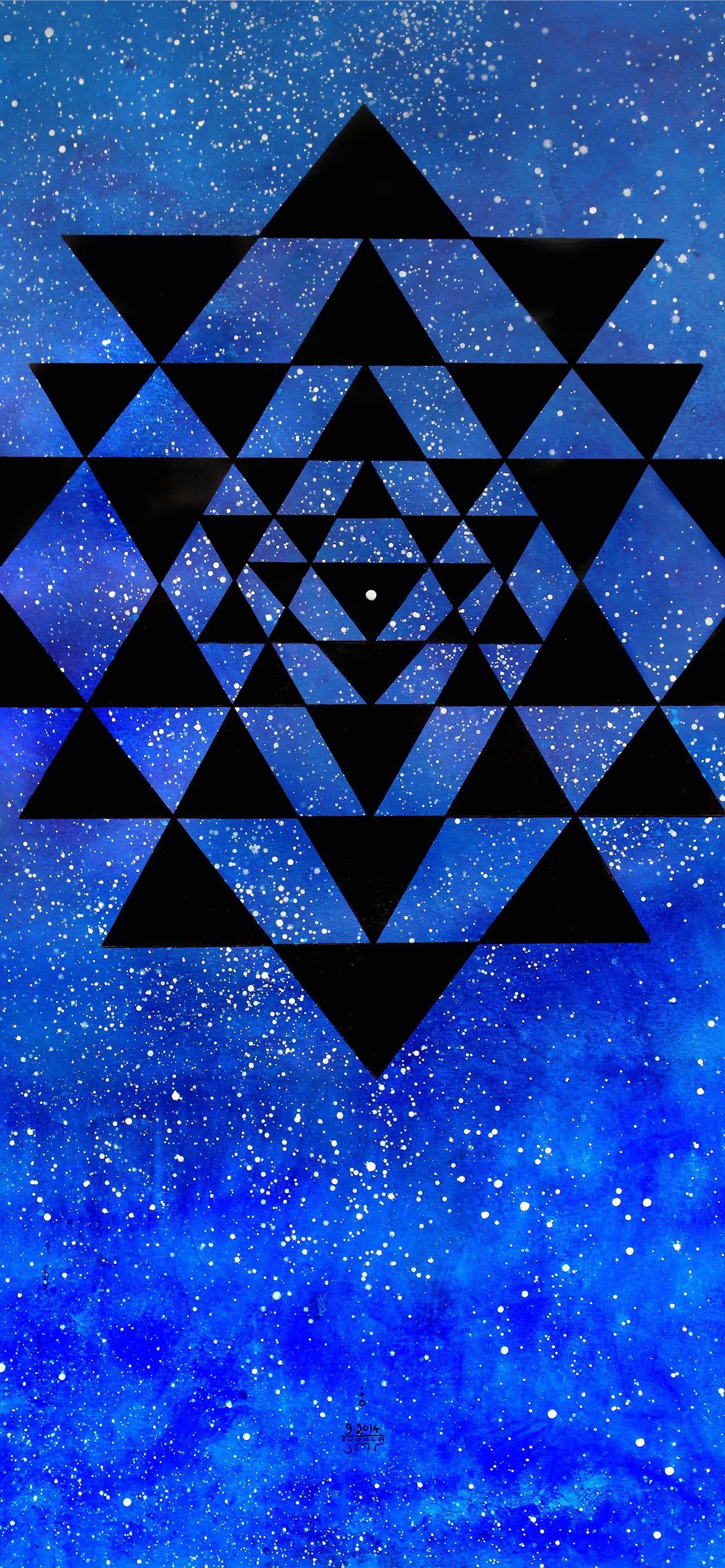 1284x2778 Shri Yantra Cave iPhone Wallpaper Free Download