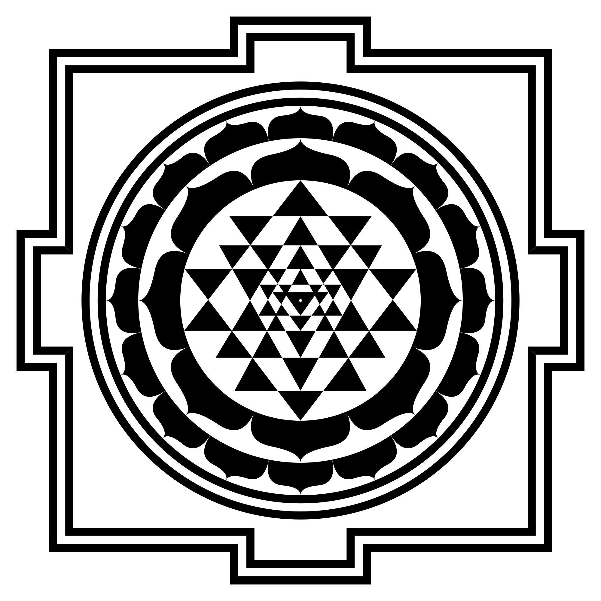 2000x2000 Sri Yantra Wallpaper