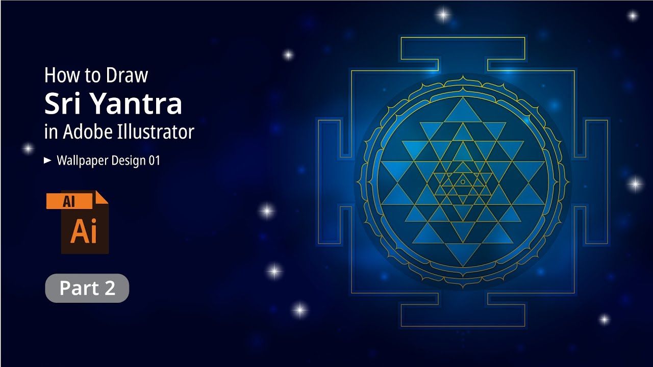 1280x720 How To Draw Sri Yantra in Adobe Illustrator