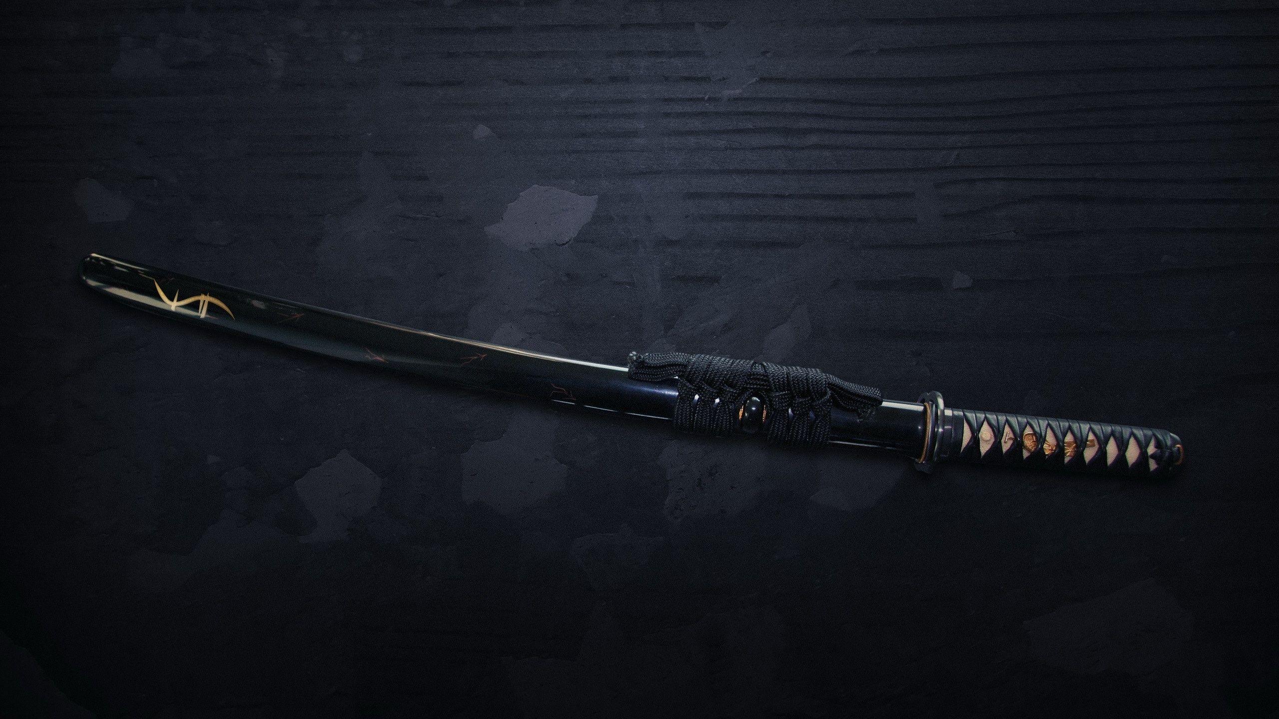 2560x1440 Ninja sword desktop PC and Mac wallpaper
