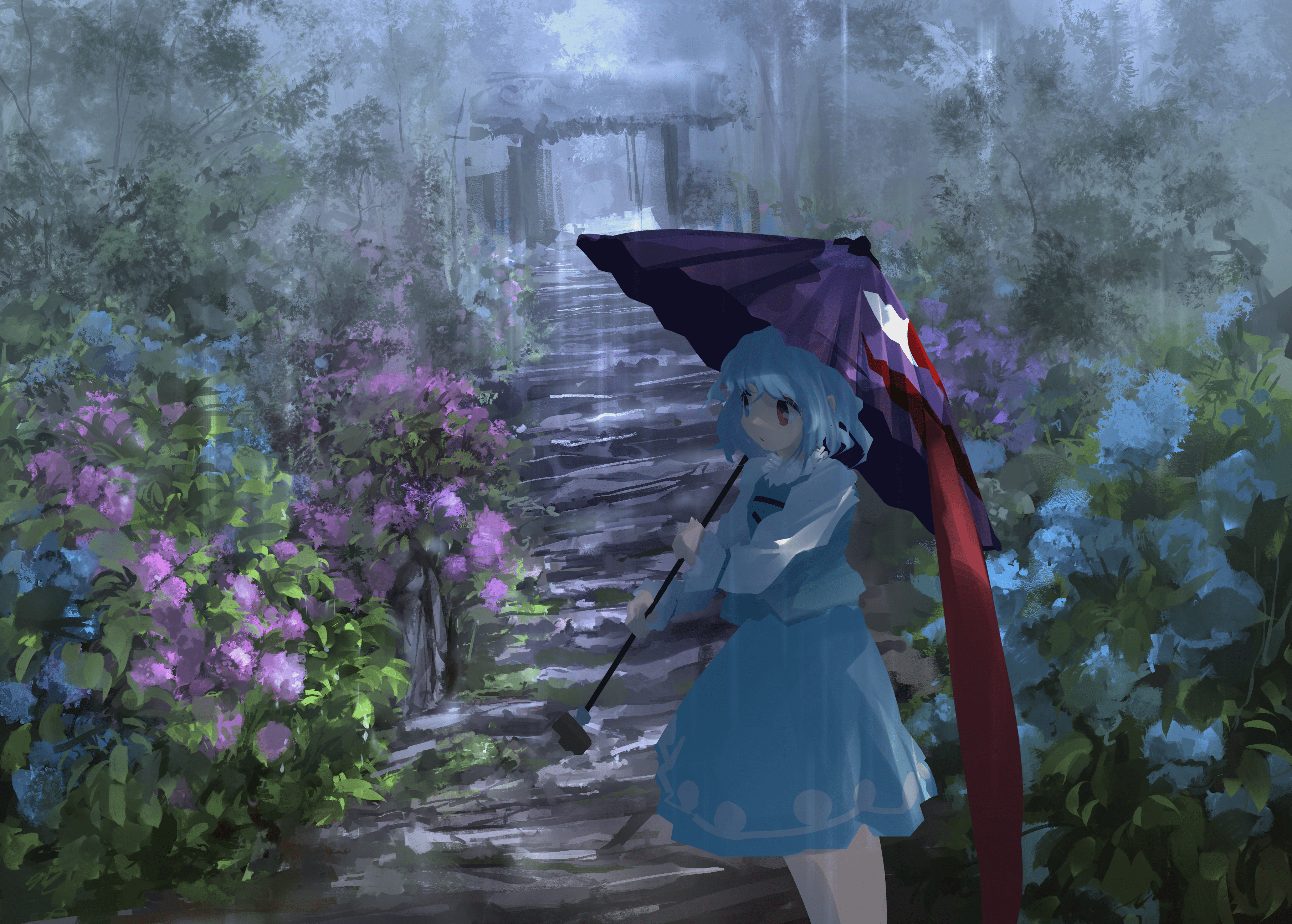 3624x2591 Kogasa Tatara HD, Torii, Kogasa Tatara, Umbrella Gallery HD Wallpaper