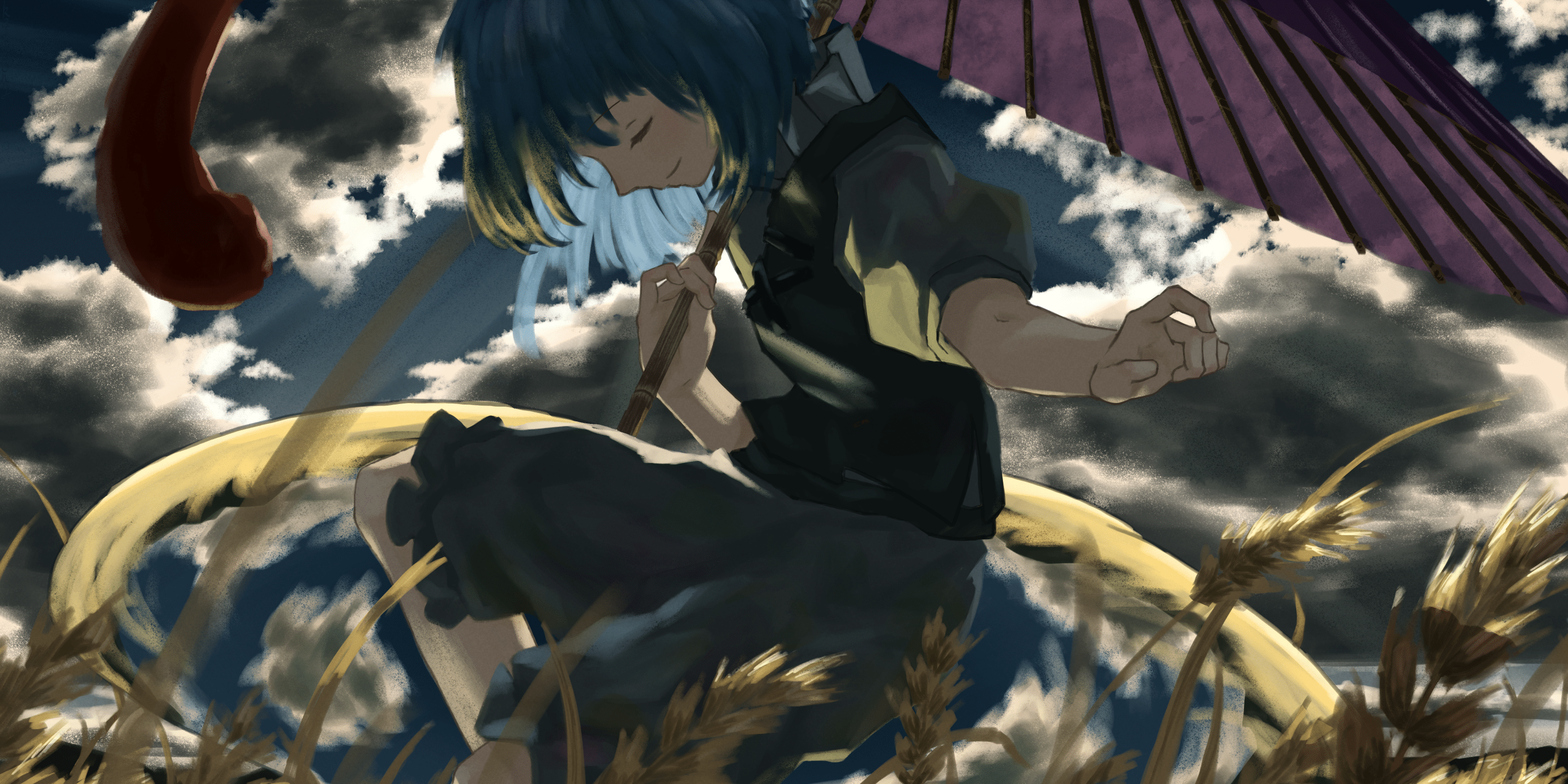 3000x1500 Touhou HD, Kogasa Tatara Gallery HD Wallpaper