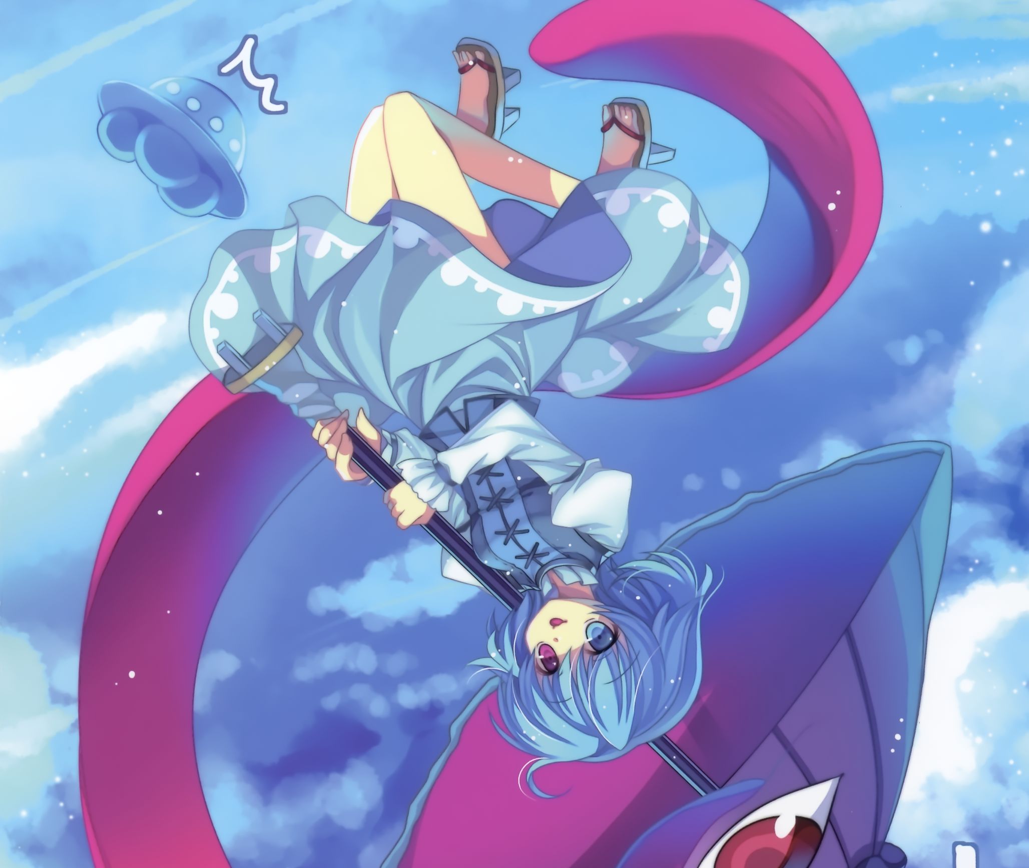 2056x1736 HD desktop wallpaper: Anime, Touhou, Kogasa Tatara download free picture