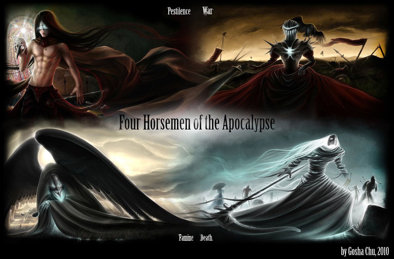 1280x841 Free download Four Horsemen of the Apocalypse by Procrust on [1280x841] for your Desktop, Mobile & Tablet. Explore Four Horsemen Of The Apocalypse Wallpaper. Apocalypse Now Wallpaper, Apocalypse Wallpaper