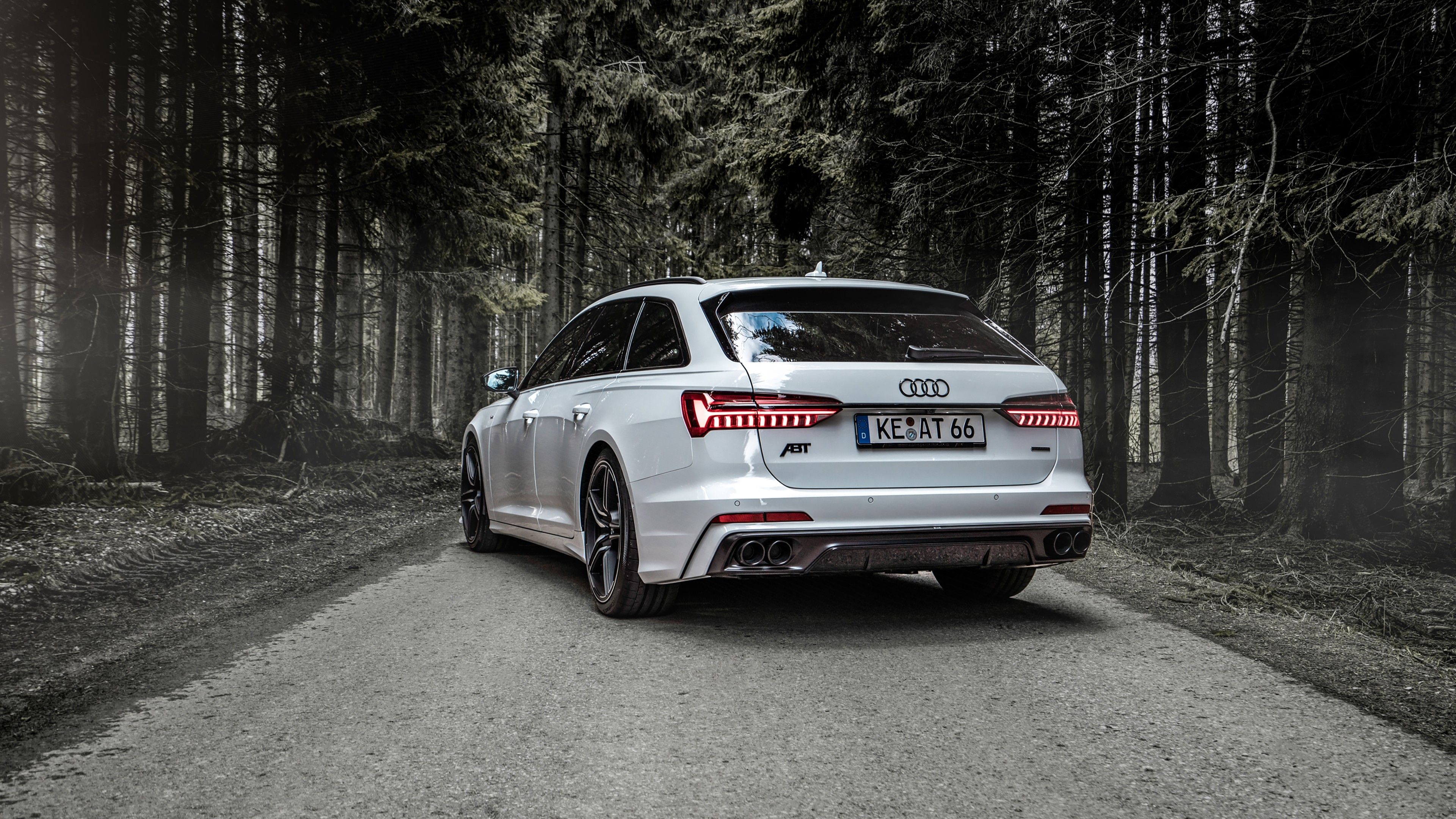 3840x2160 ABT Audi A6 3.0 TDI Avant 2019 4K 2 Wallpaper Car Wallpaper