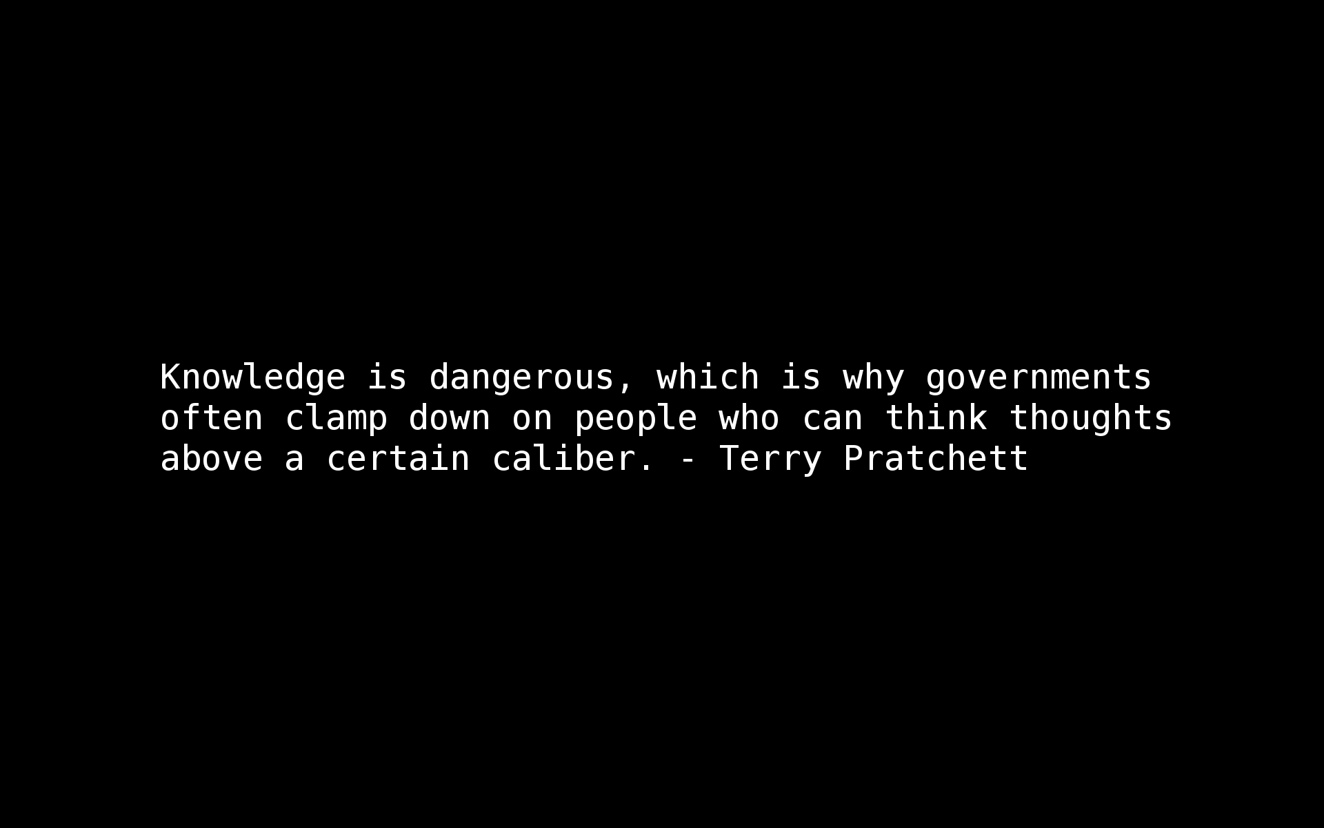 1920x1200 Terry Pratchett Quotes. QuotesGram. Motivational wallpaper, Laptop wallpaper quotes, Motivational quotes wallpaper