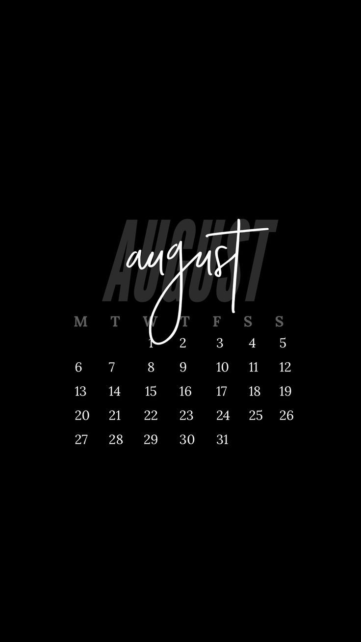 736x1308 minimal August 2018 calendar wallpaper iPhone (soul). Calendar wallpaper, Calendar printables, Calendar