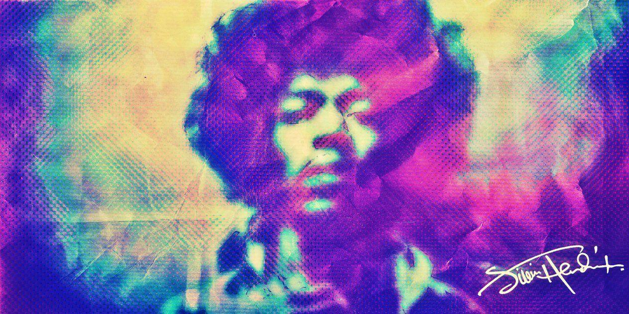 1264x632 Hendrix Psychedelic Wallpaper